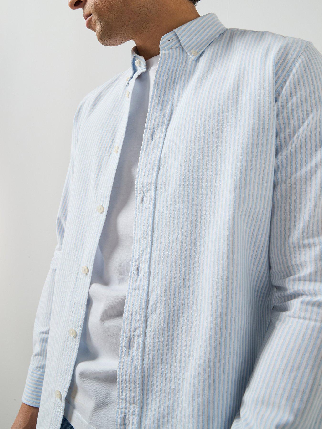 Image 5 of 6 of Mango Kodak Oxford Shirt - Blue