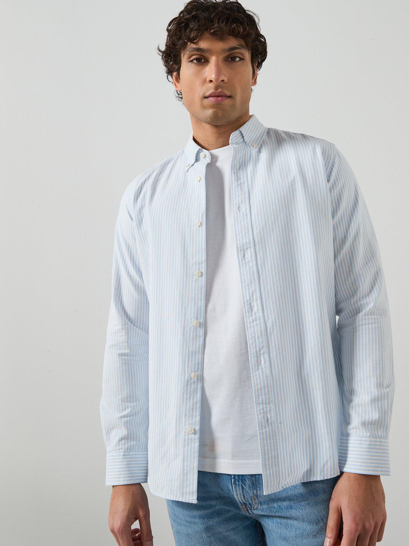 Image 6 of 6 of Mango Kodak Oxford Shirt - Blue