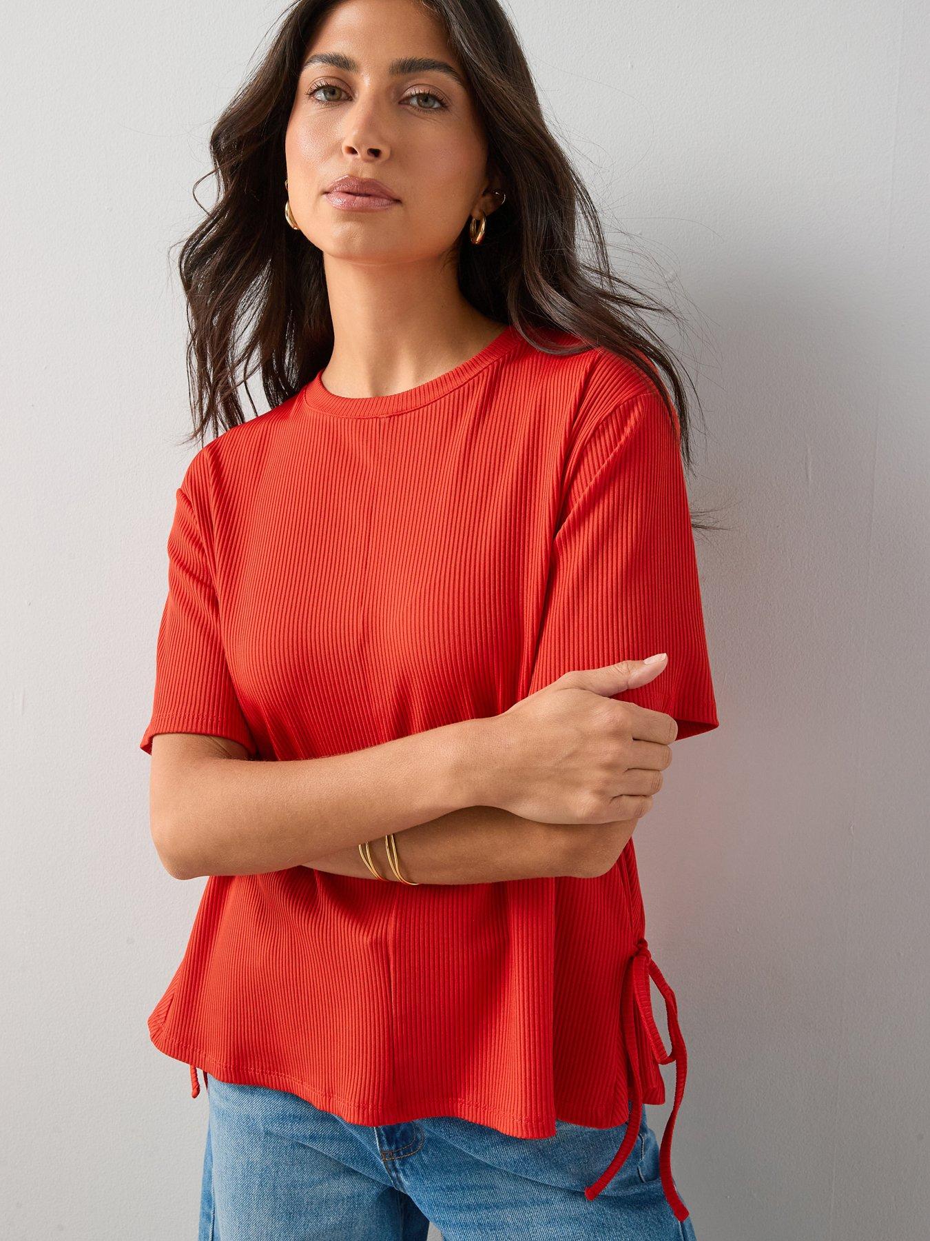 The Very Collection Tie Waist T-Shirt - Red