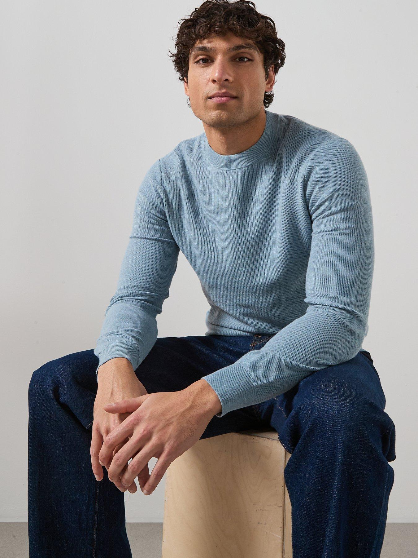  image of mango-ten-sweatshirt-blue