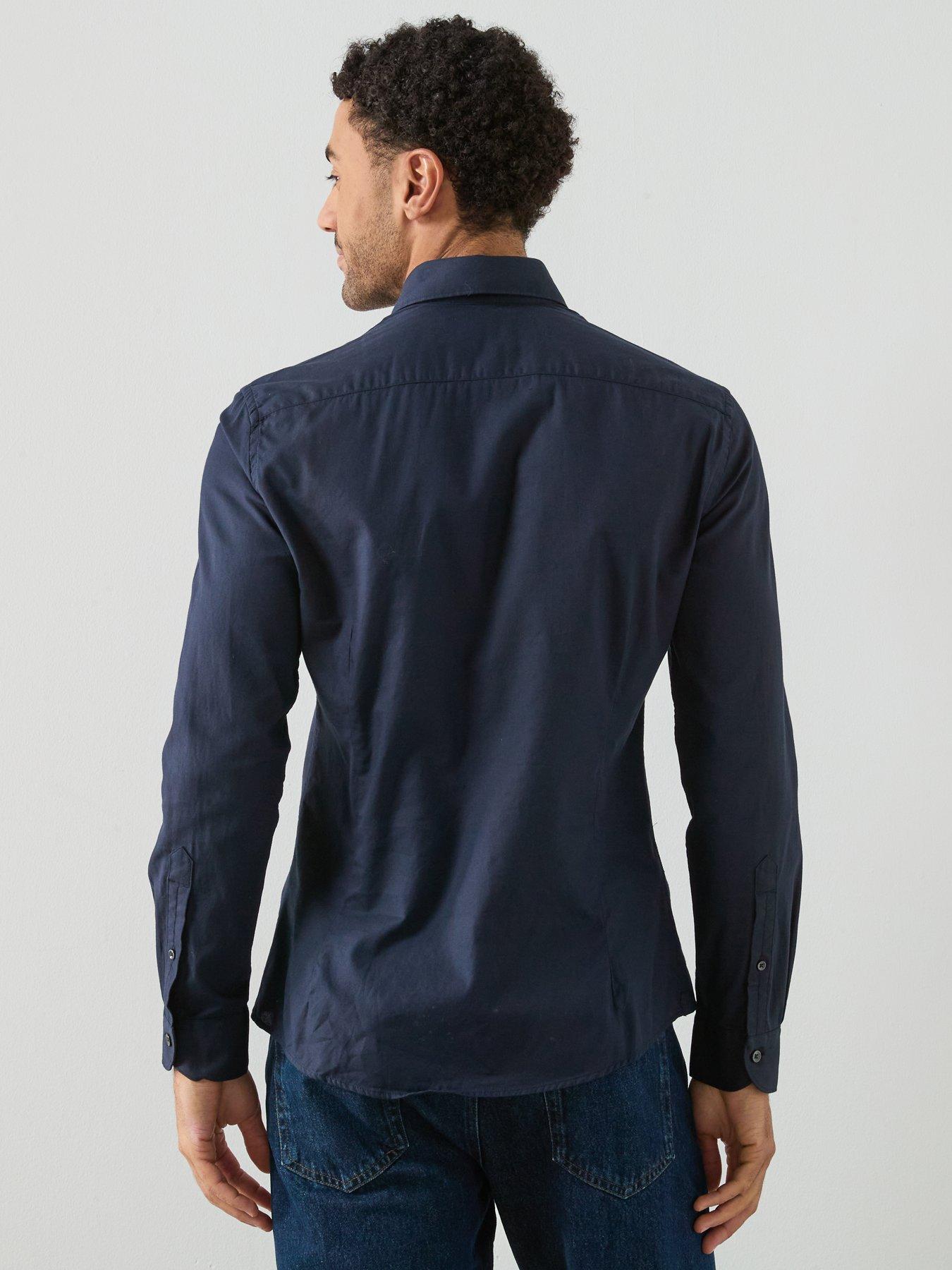 stillFront image of mango-zeus-shirt-navy