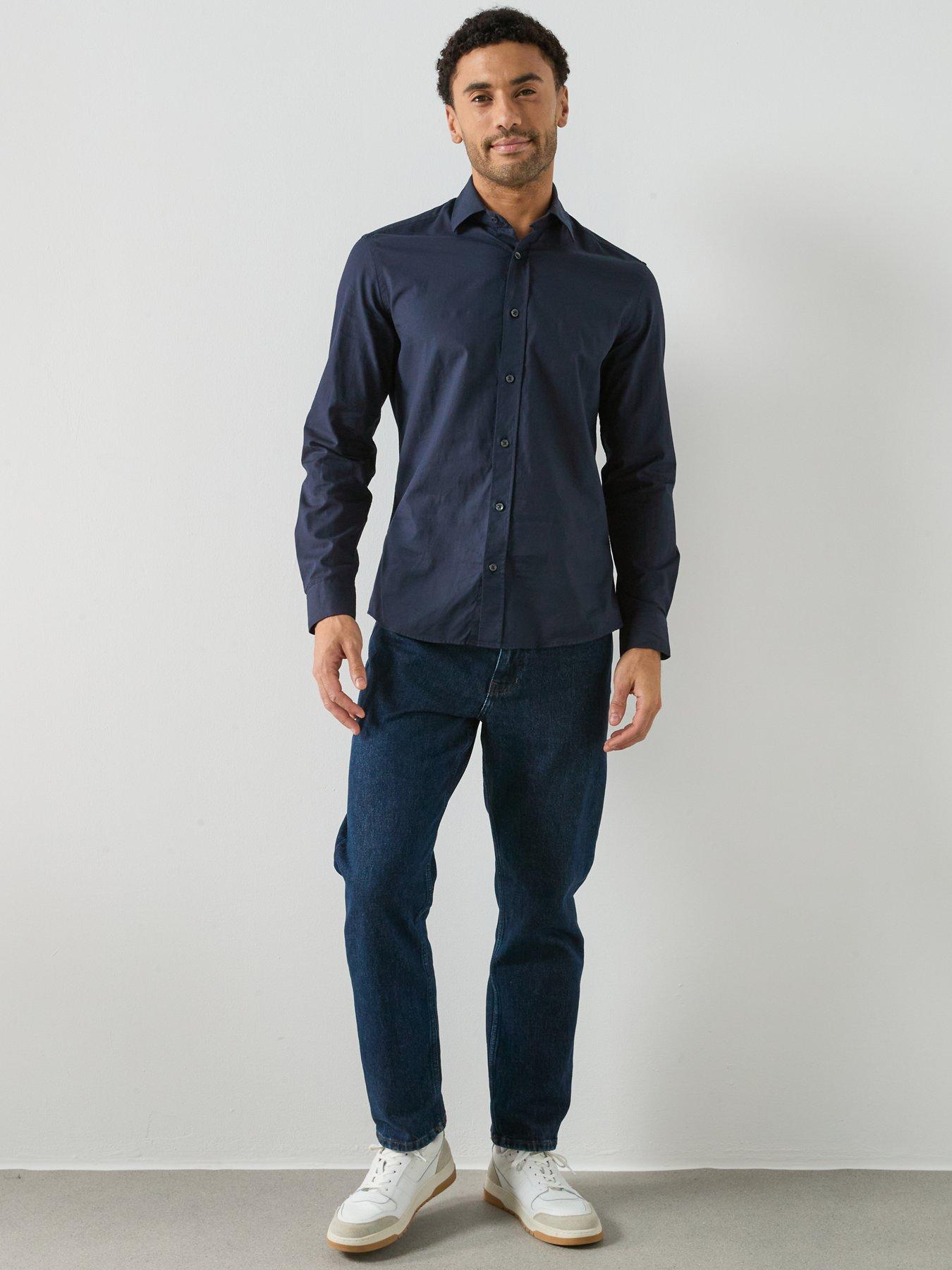  image of mango-zeus-shirt-navy