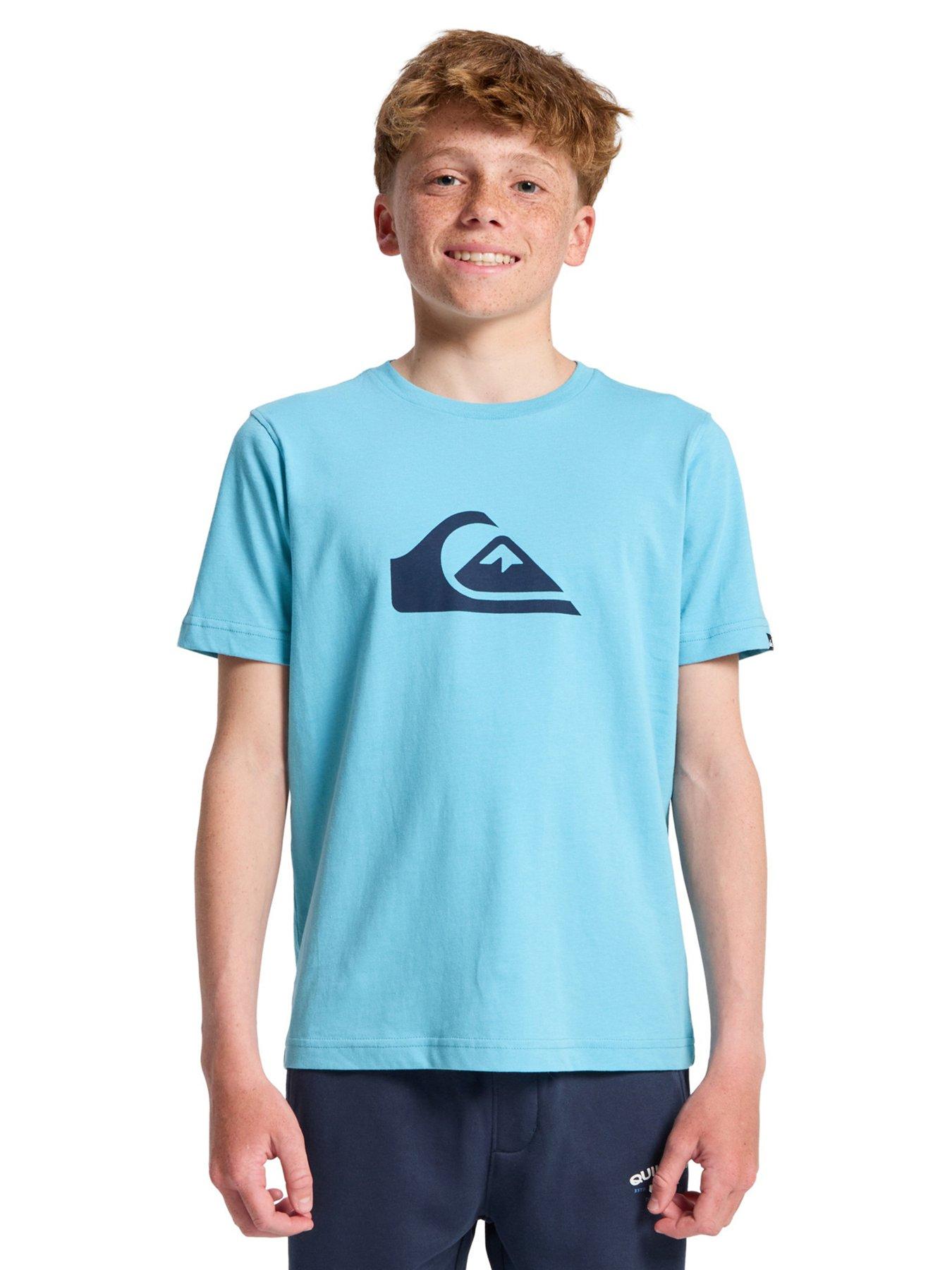 Quiksilver Boys Ev Comp Logo T-Shirt - Blue
