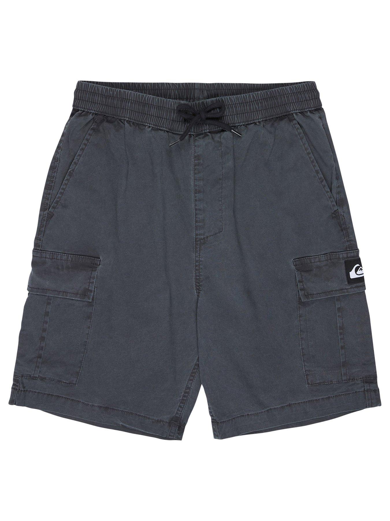 Quiksilver Boys Taxer Cargo Swim Shorts - Black