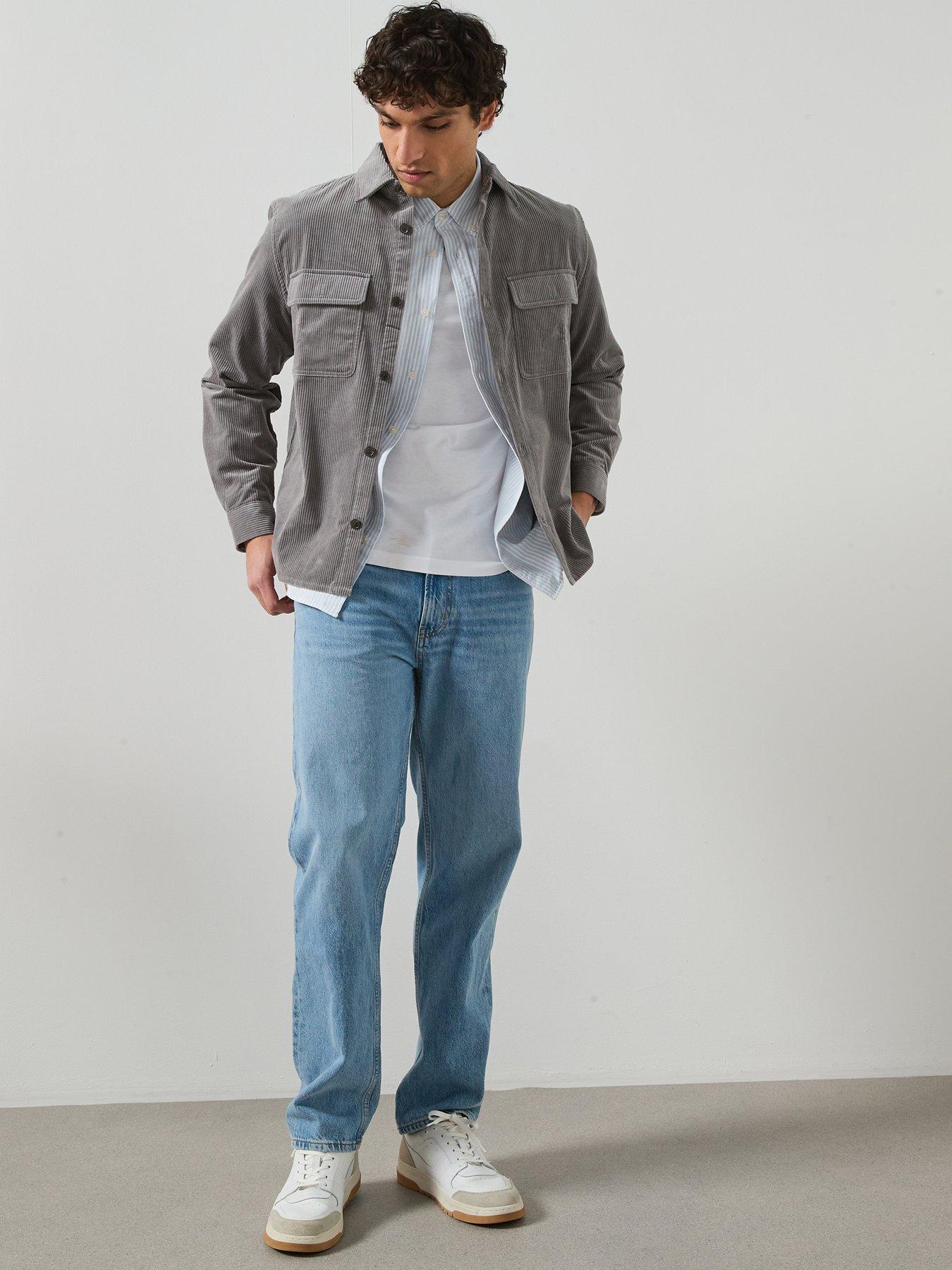  image of mango-pietro-jacket-with-pockets-grey