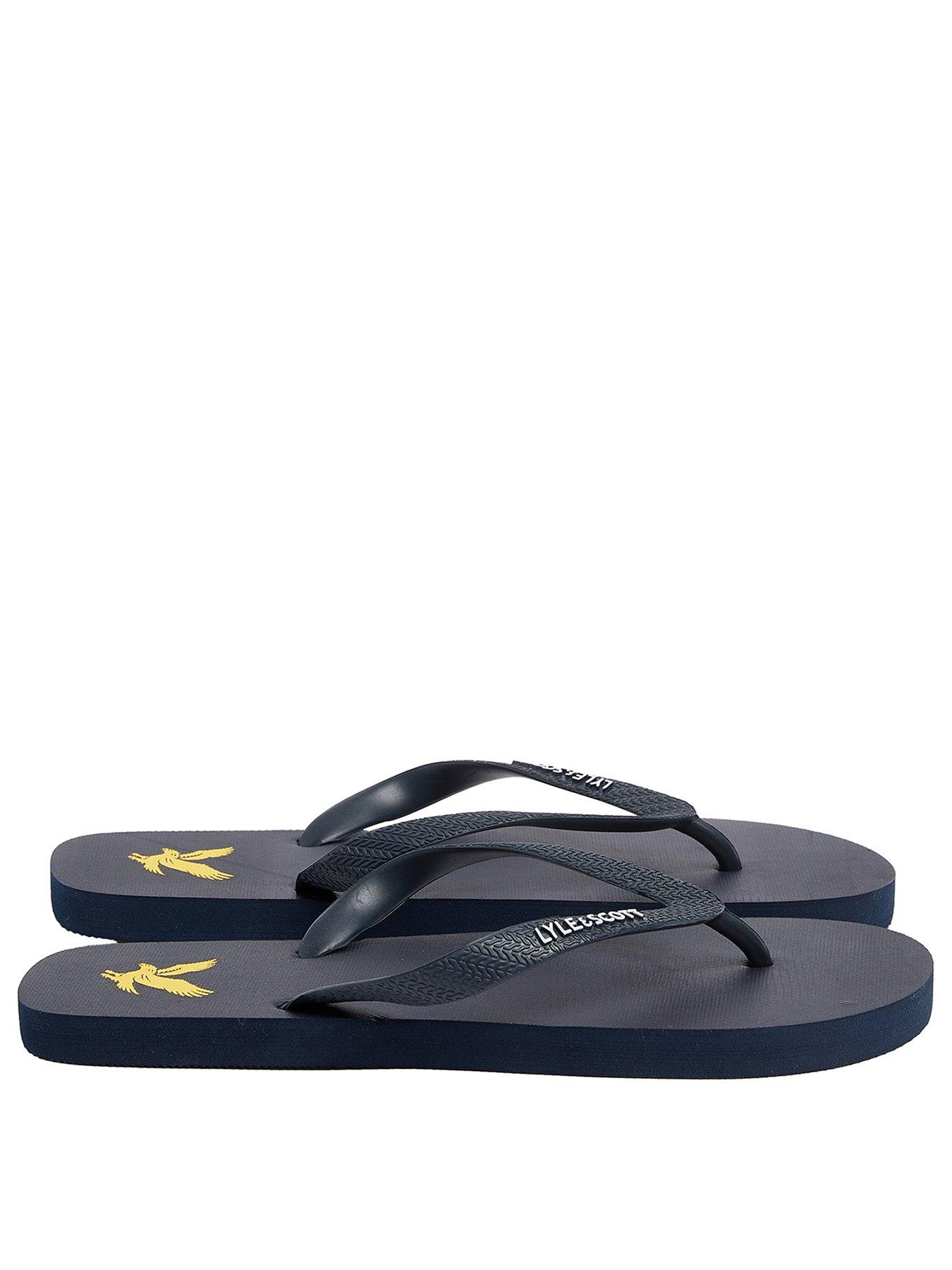 Image 2 of 4 of Lyle & Scott Flip Flops - Navy