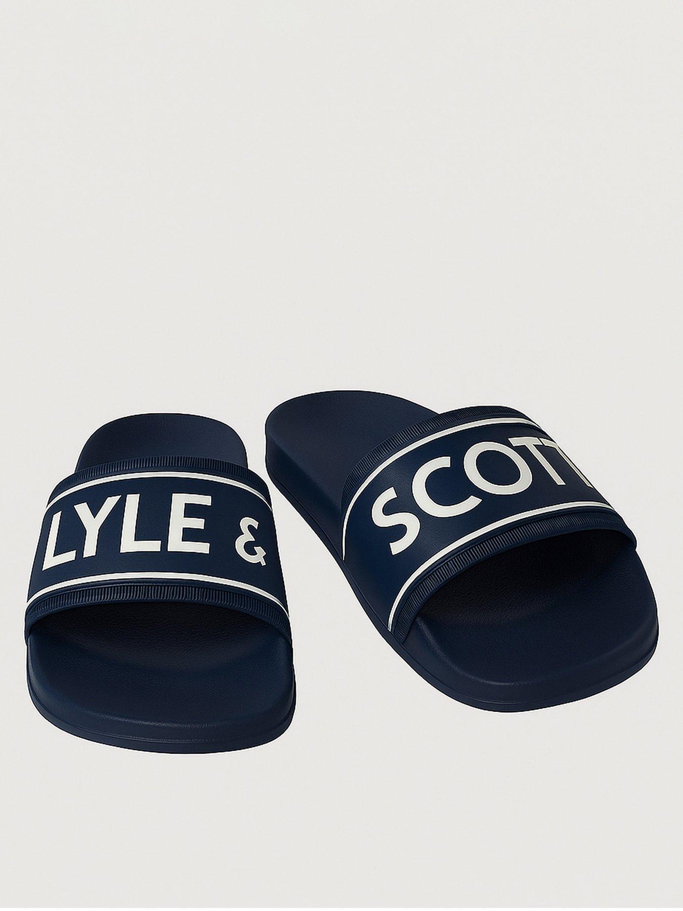 Lyle & Scott Pool Sliders - Navy