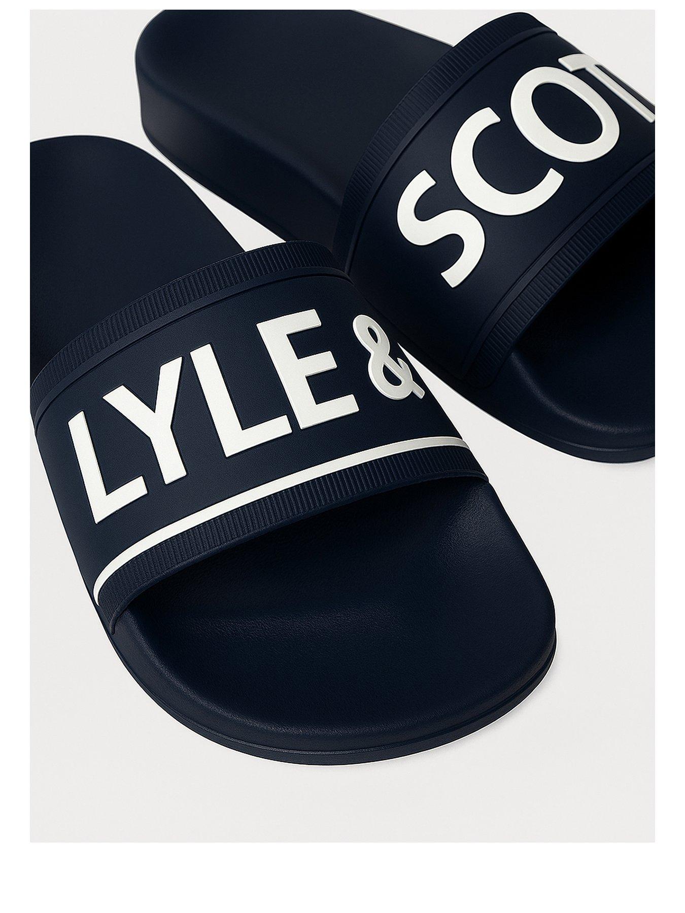Image 2 of 2 of Lyle & Scott Pool Sliders - Navy