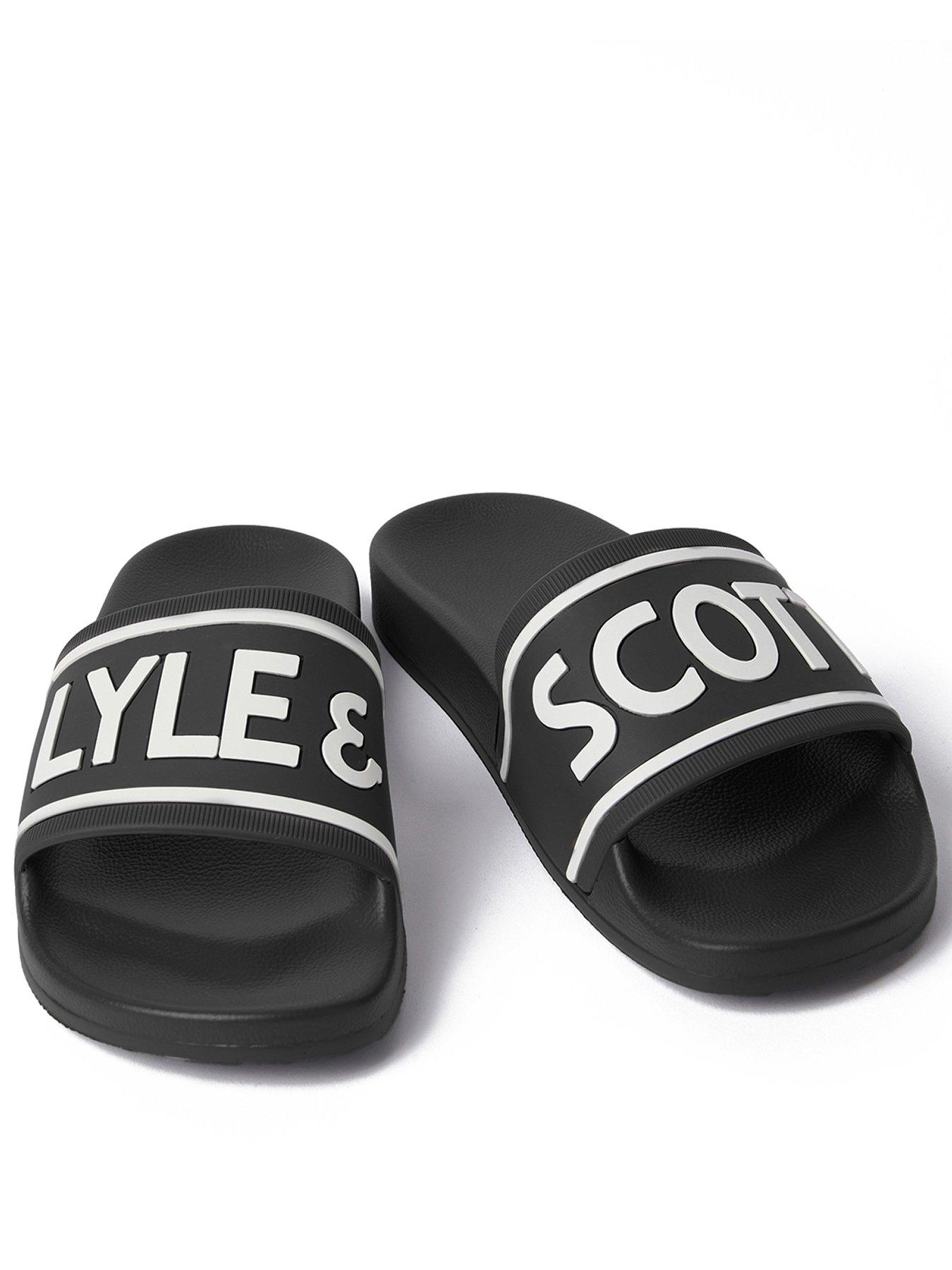 Image 1 of 3 of Lyle & Scott Pool Sliders - Black