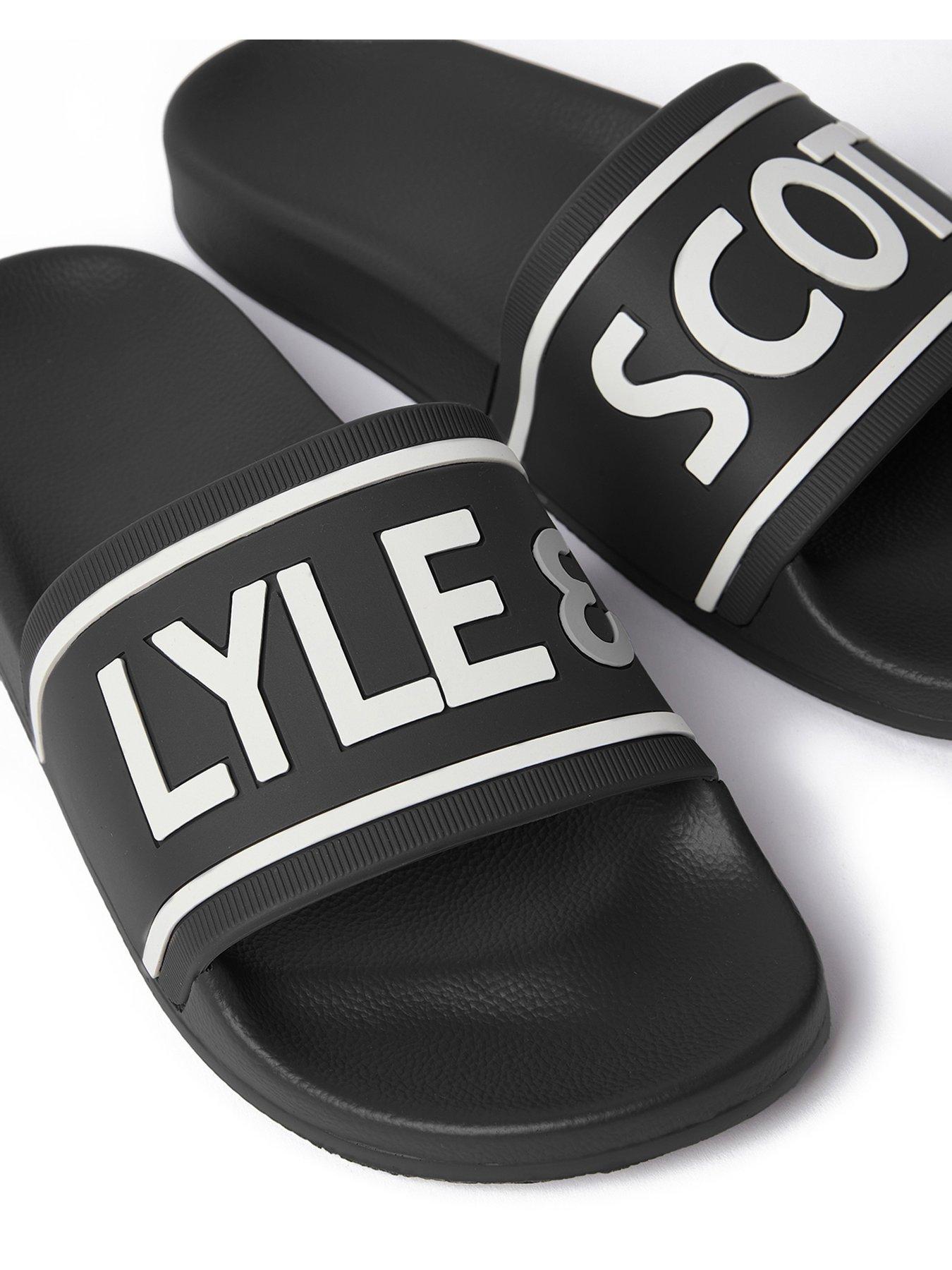 Image 3 of 3 of Lyle & Scott Pool Sliders - Black