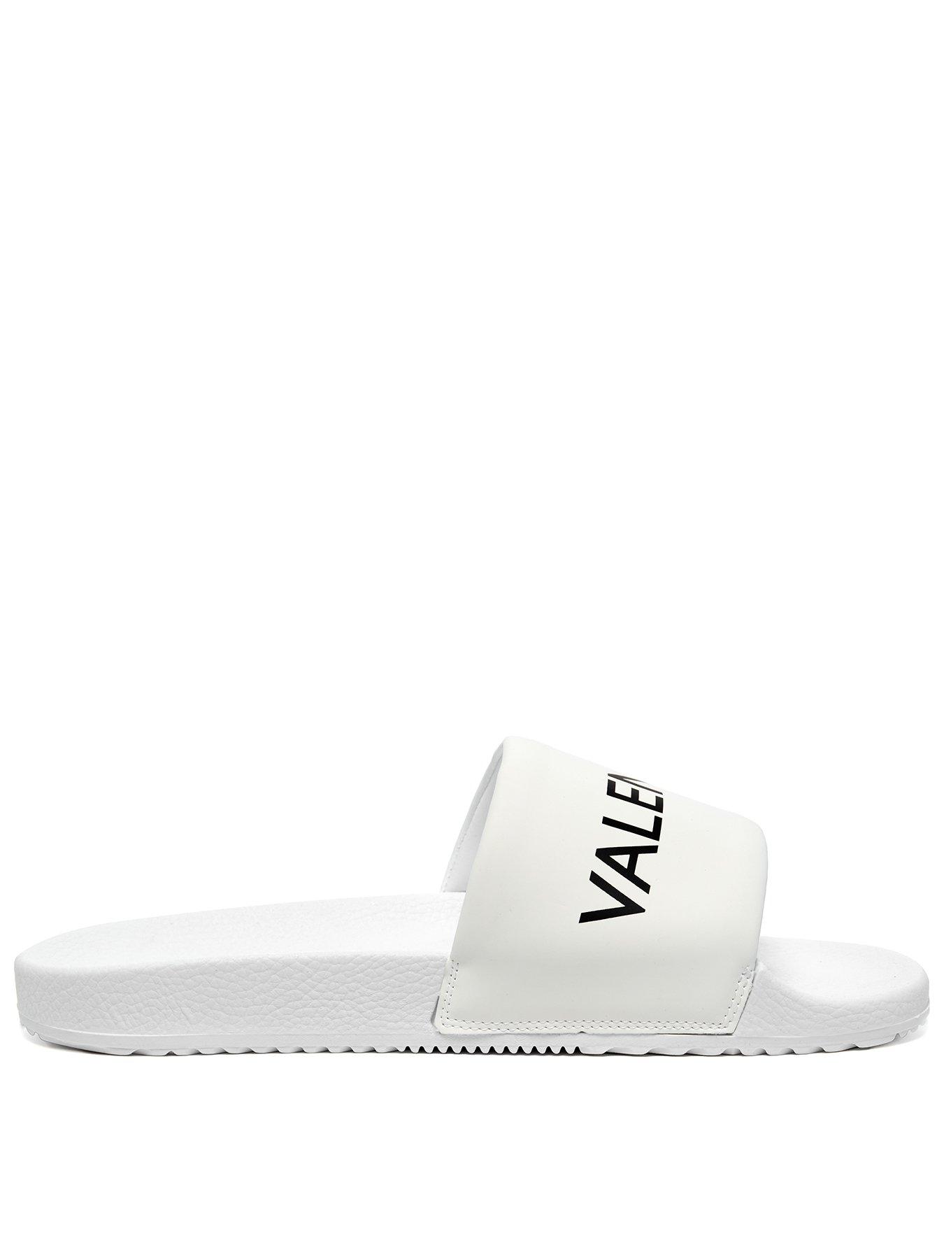 Valentino Sliders - White/Black