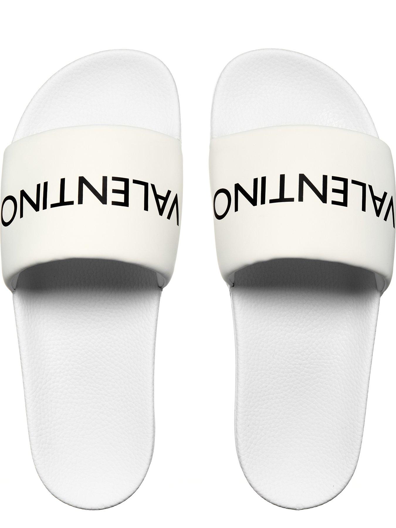 Image 4 of 7 of Valentino Sliders - White/Black