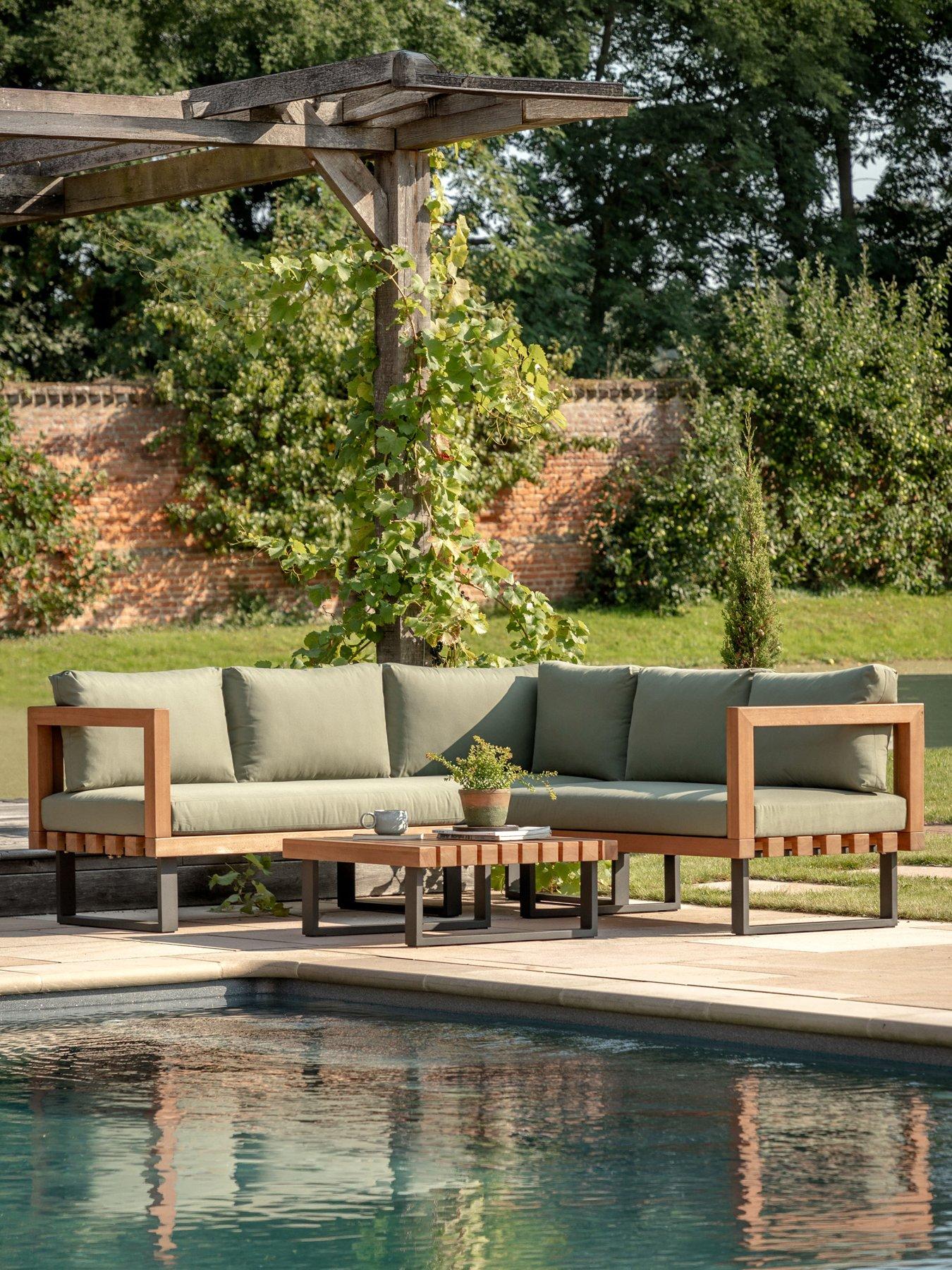 Gallery Direct Oad Corner Sofa Set- Green