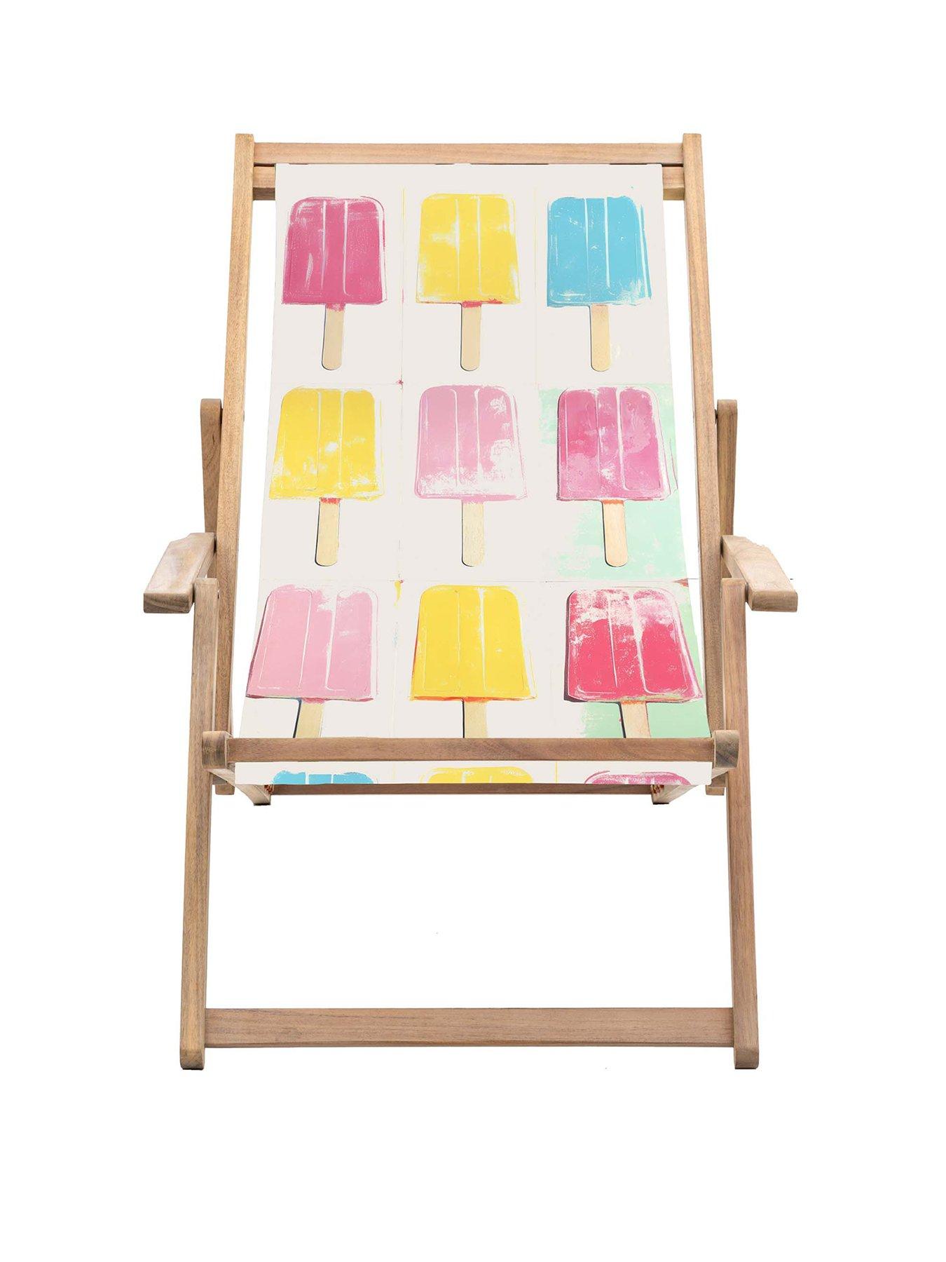 Gallery Direct Creta Deck Chair Ice Lollies