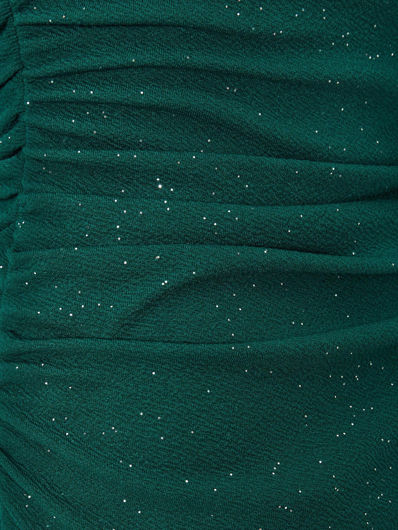  image of quiz-bottle-green-glitter-midaxi-dress