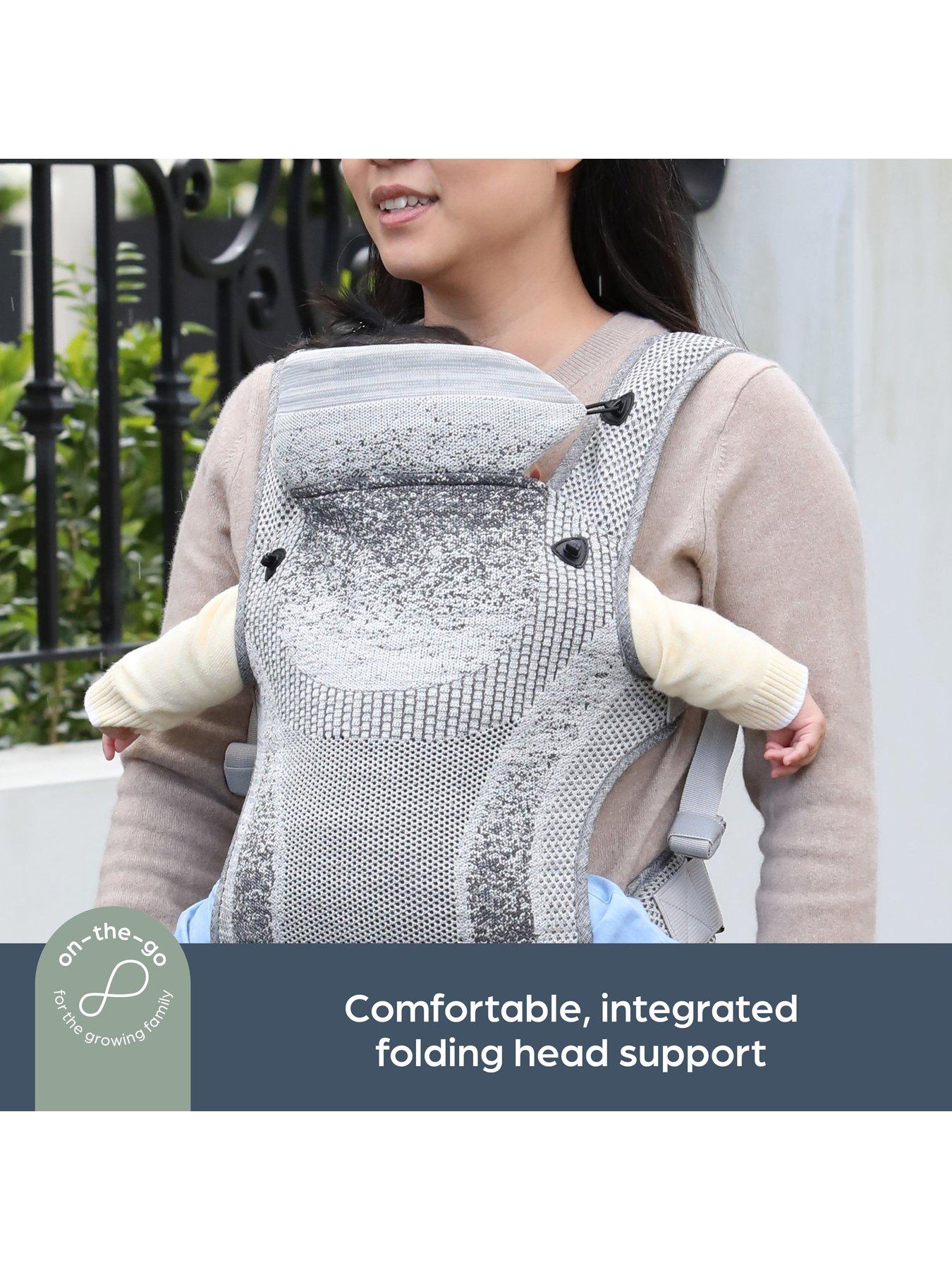 Image 4 of 8 of Dreambaby Inspire 3 Positions Fabric Knit Baby Carrier - Grey