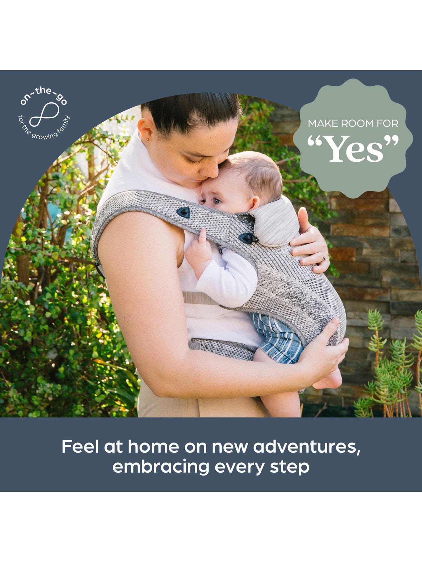 Image 5 of 8 of Dreambaby Inspire 3 Positions Fabric Knit Baby Carrier - Grey