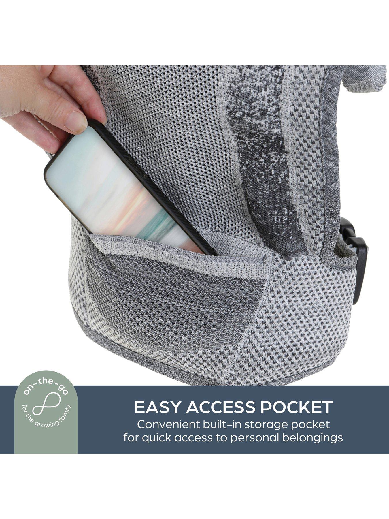 Image 6 of 8 of Dreambaby Inspire 3 Positions Fabric Knit Baby Carrier - Grey