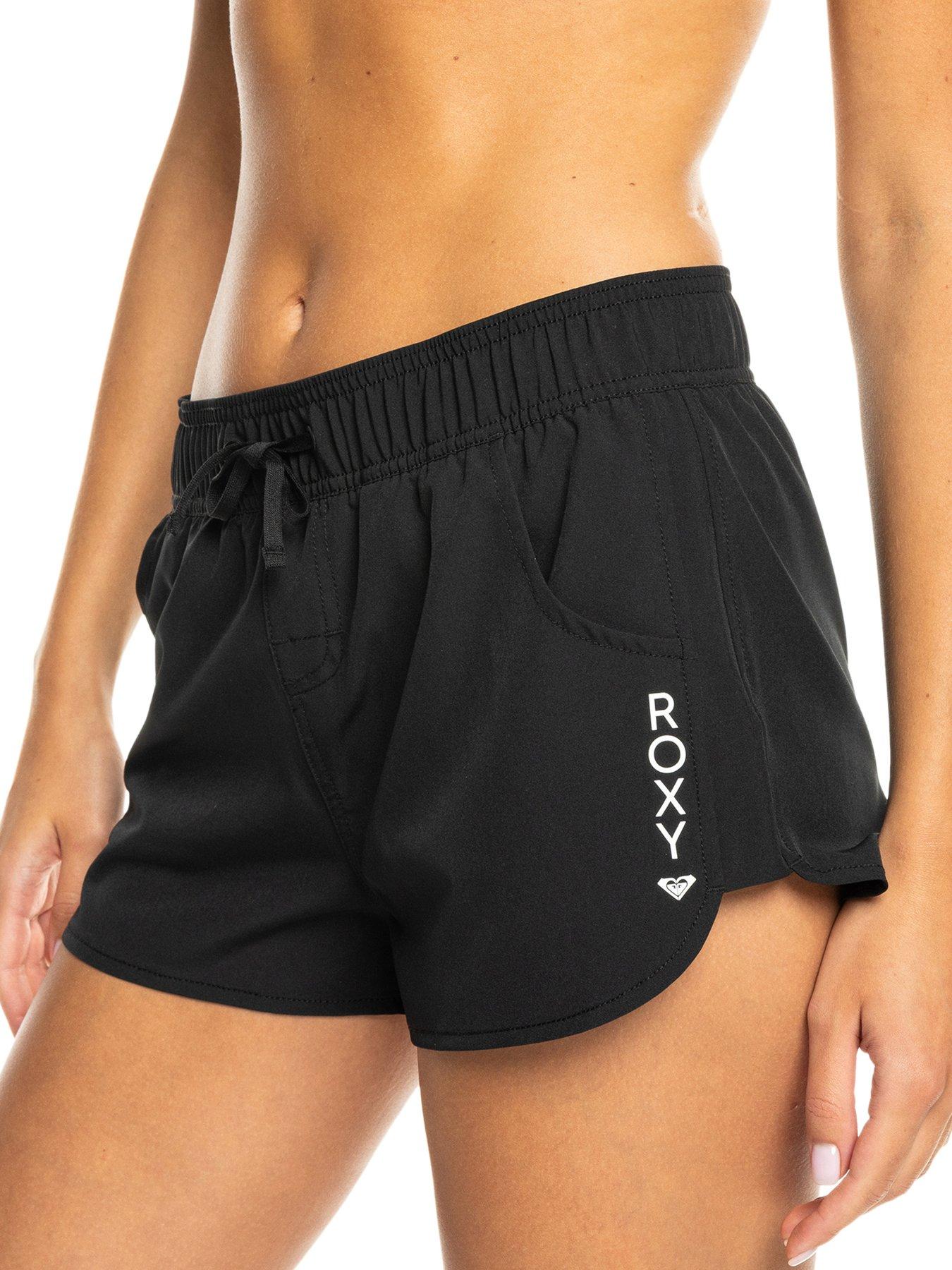 Roxy Womens Wave 2 Inch Beach Shorts - Black