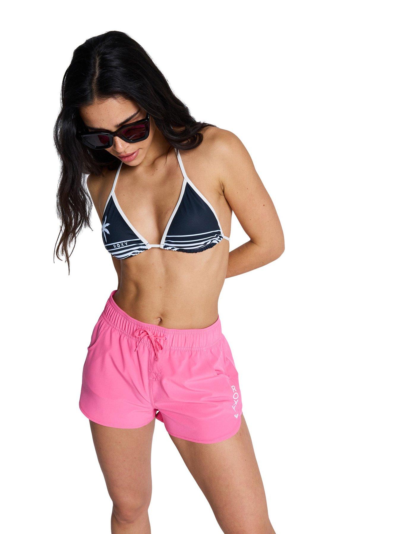 Roxy Womens Wave 2 Inch Beach Shorts - Pink
