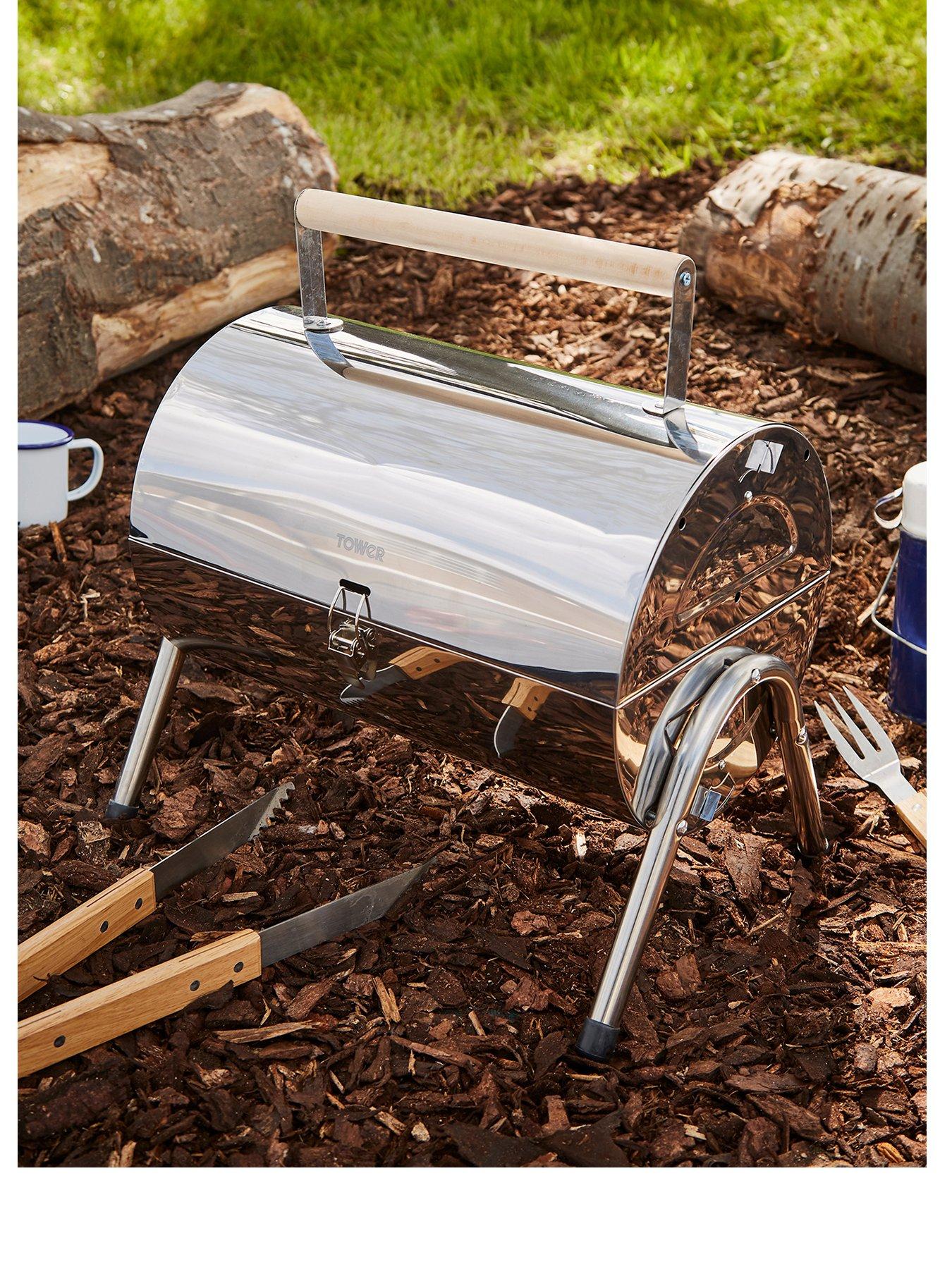 Tower Portable Barrel Grill Charcoal BBQ