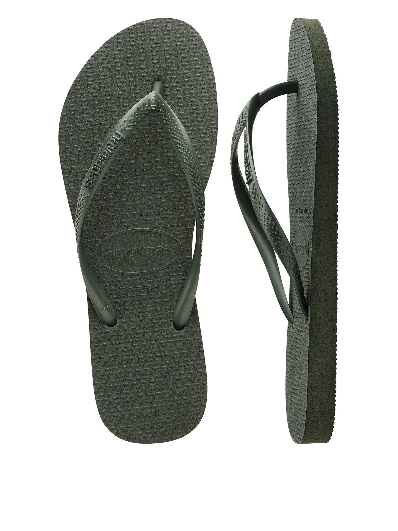 Image 1 of 5 of Havaianas Slim Flip Flop - Green Olive