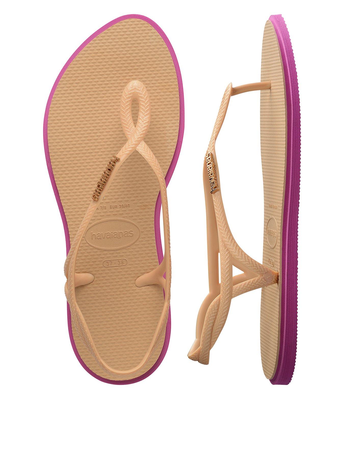 Havaianas Luna Point Flip Flop - Gold/Pink Gum