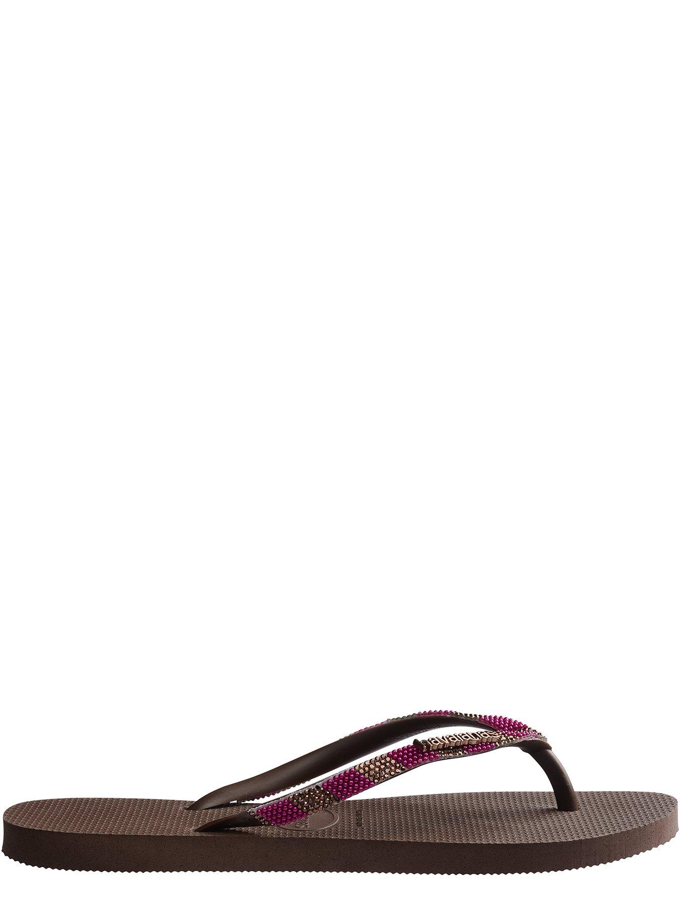 Image 4 of 6 of Havaianas Slim Glow Flip Flop - Dark Brown