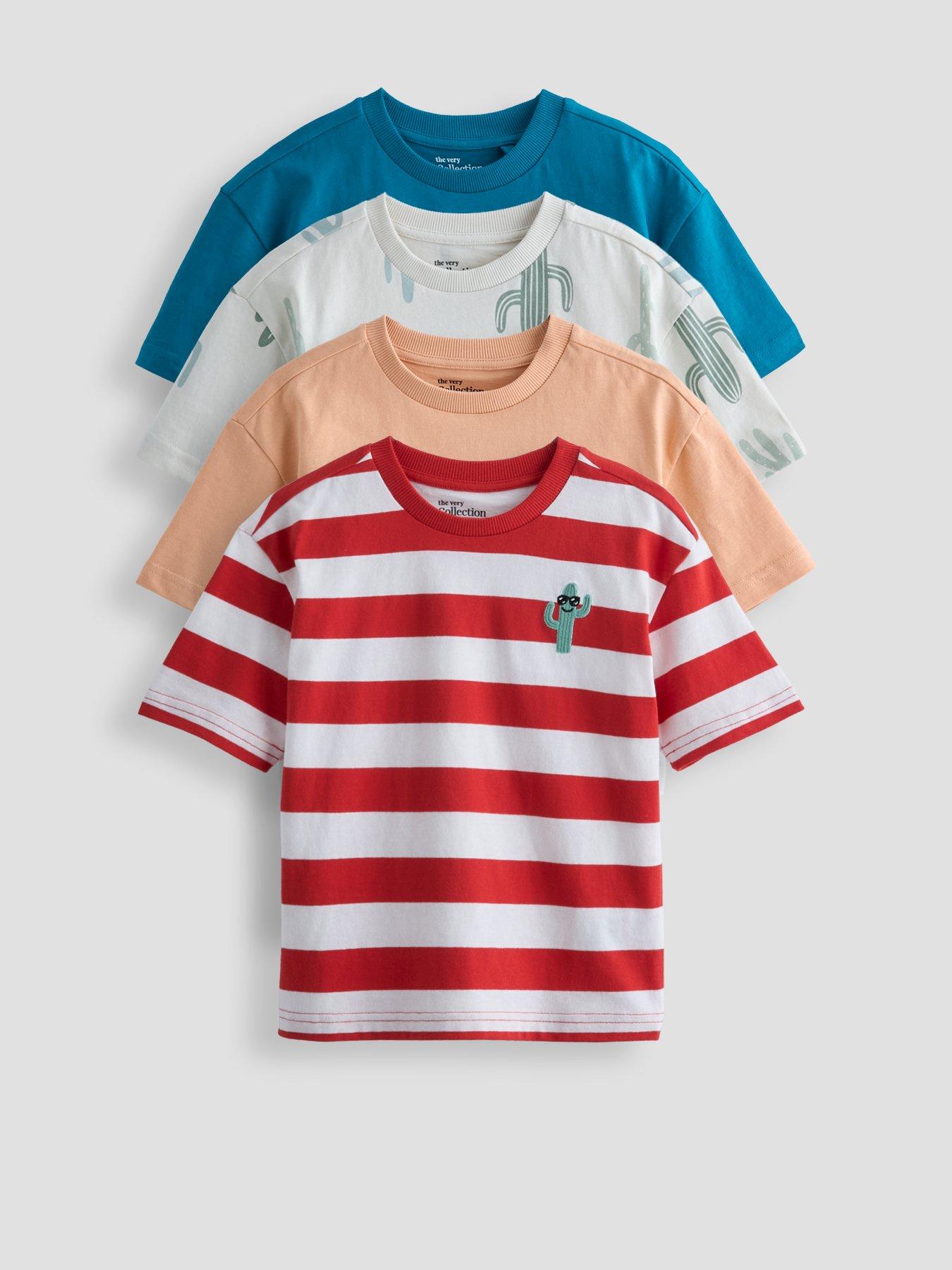 The Very Collection Boys 4 Pack T-shirts - Multi