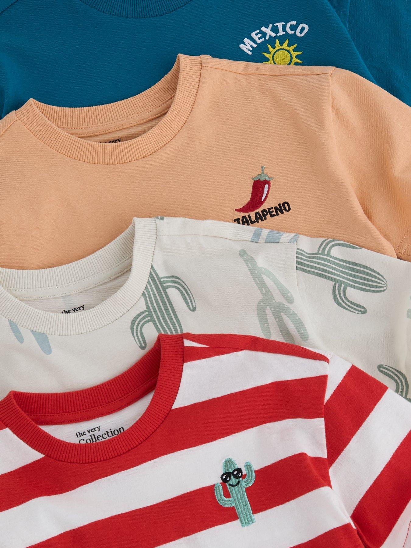 Image 4 of 5 of The Very Collection Boys 4 Pack T-shirts - Multi