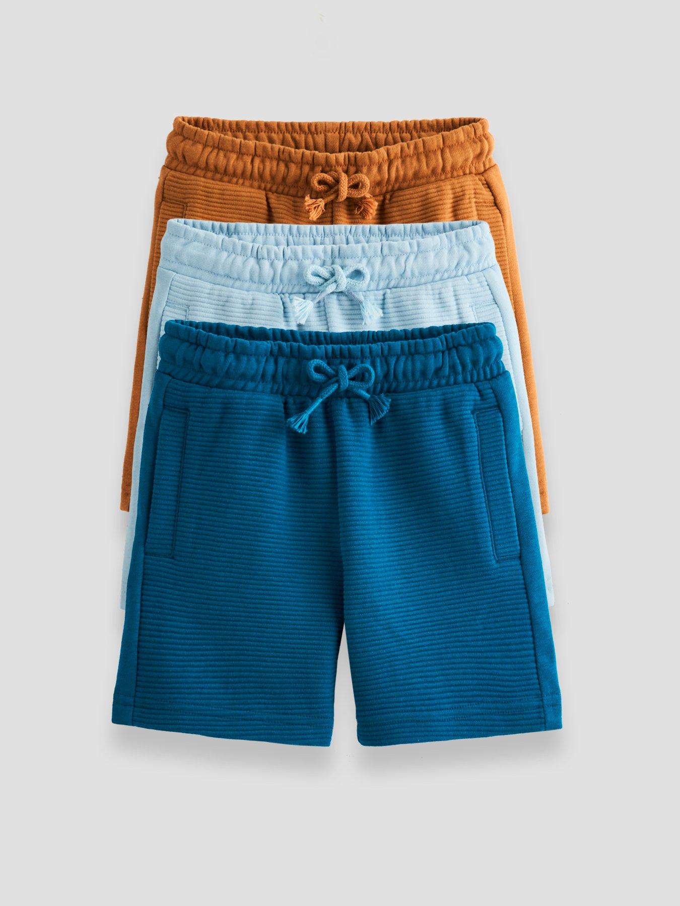 The Very Collection Boys 3 Pack Ottoman Sweat Shorts - Multi