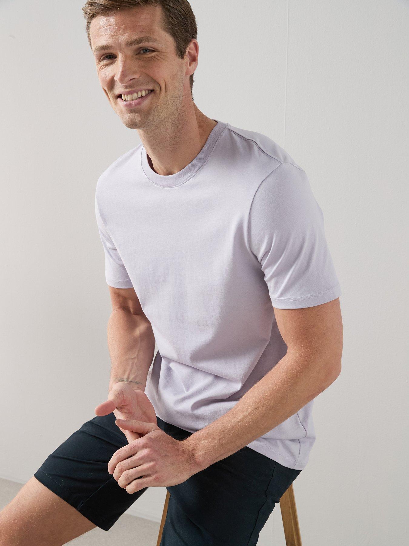 The Very Collection Pure Cotton Essentials Crew Neck T-Shirt - Lilac