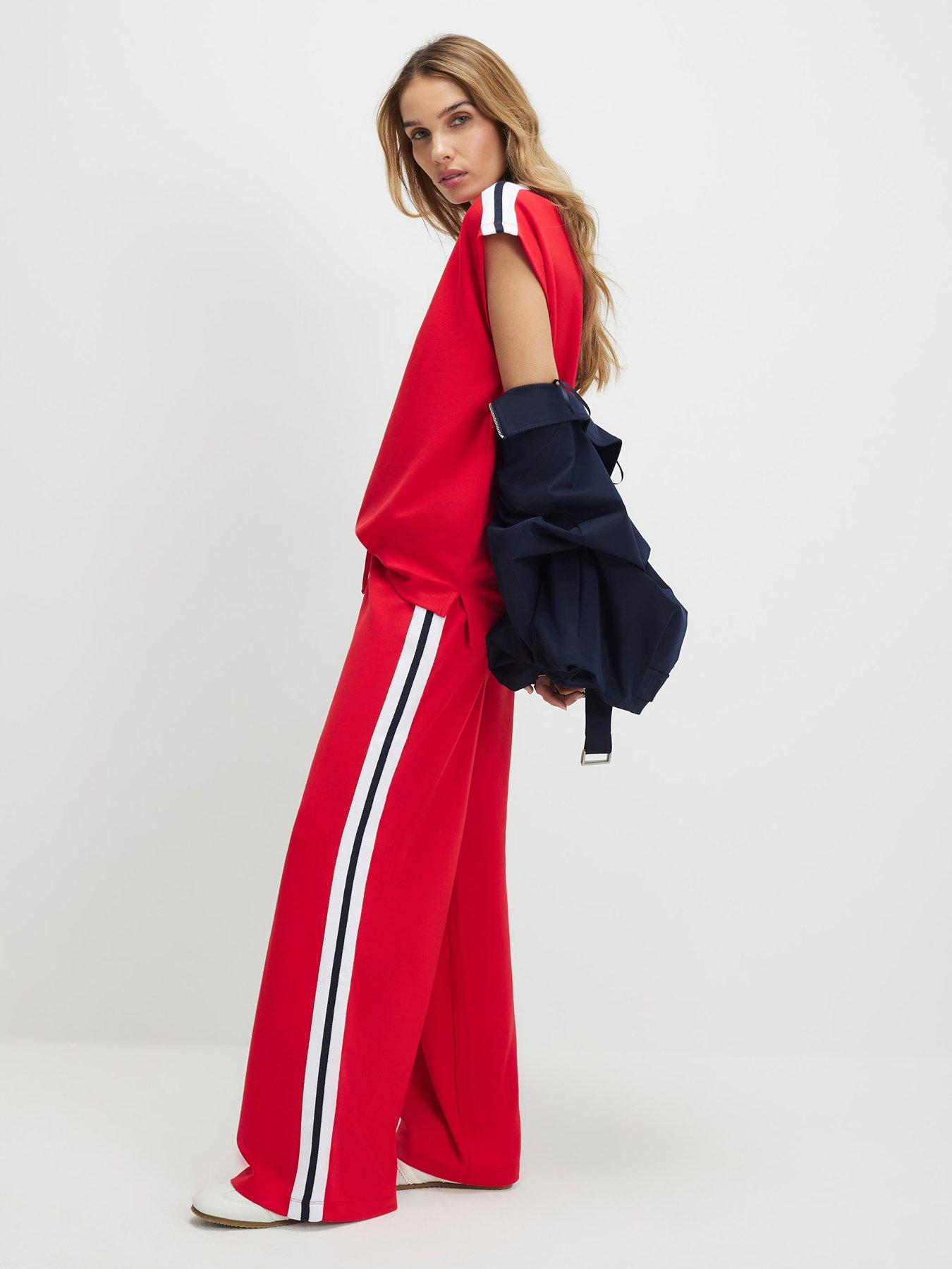 river-island-tape-neoprene-jogger-red