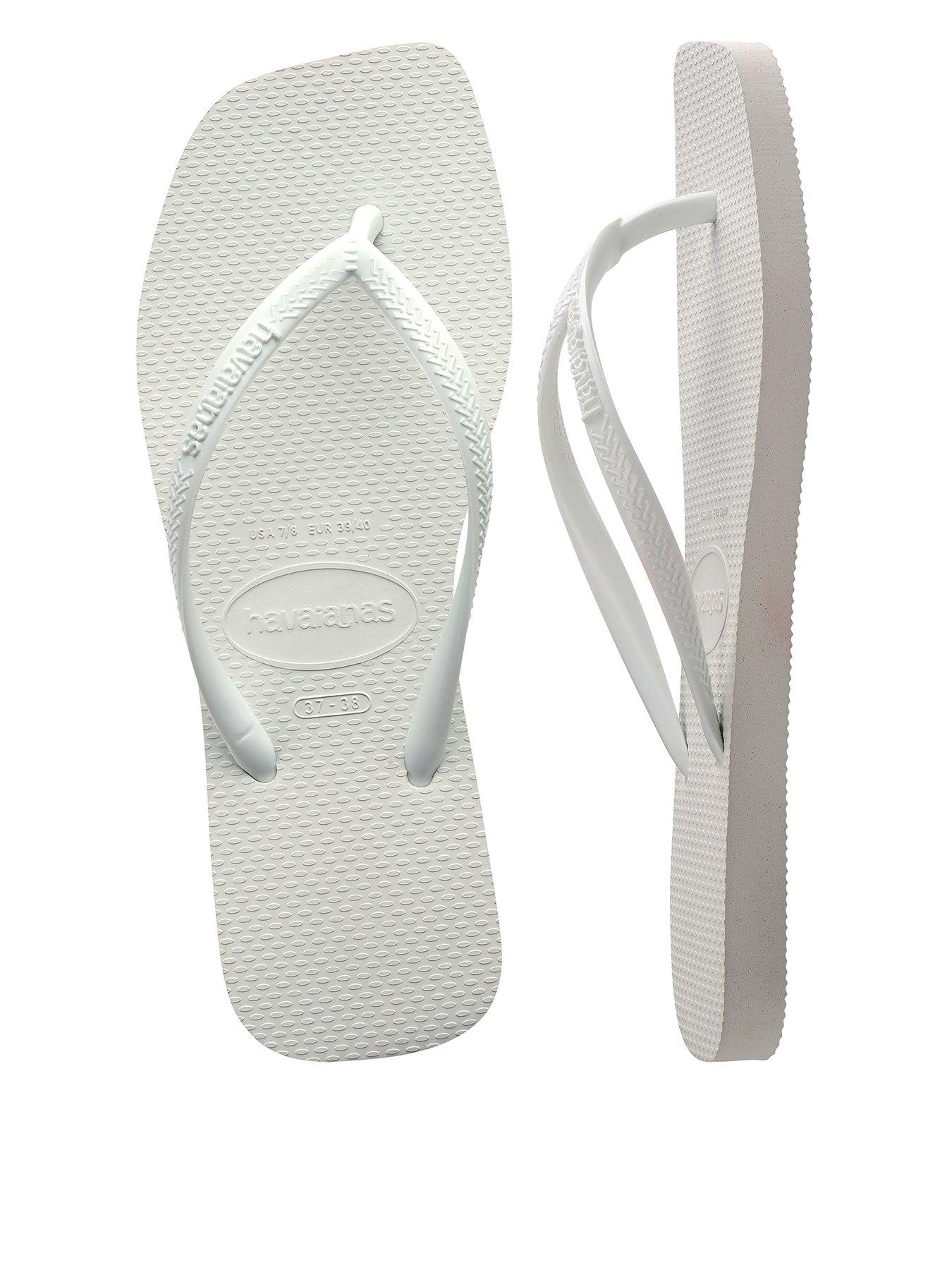 Image 1 of 5 of Havaianas Slim Square Flip Flop - White