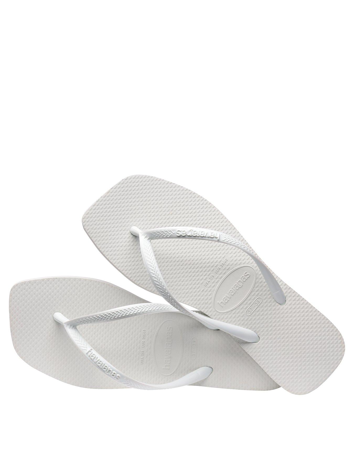 Image 3 of 5 of Havaianas Slim Square Flip Flop - White