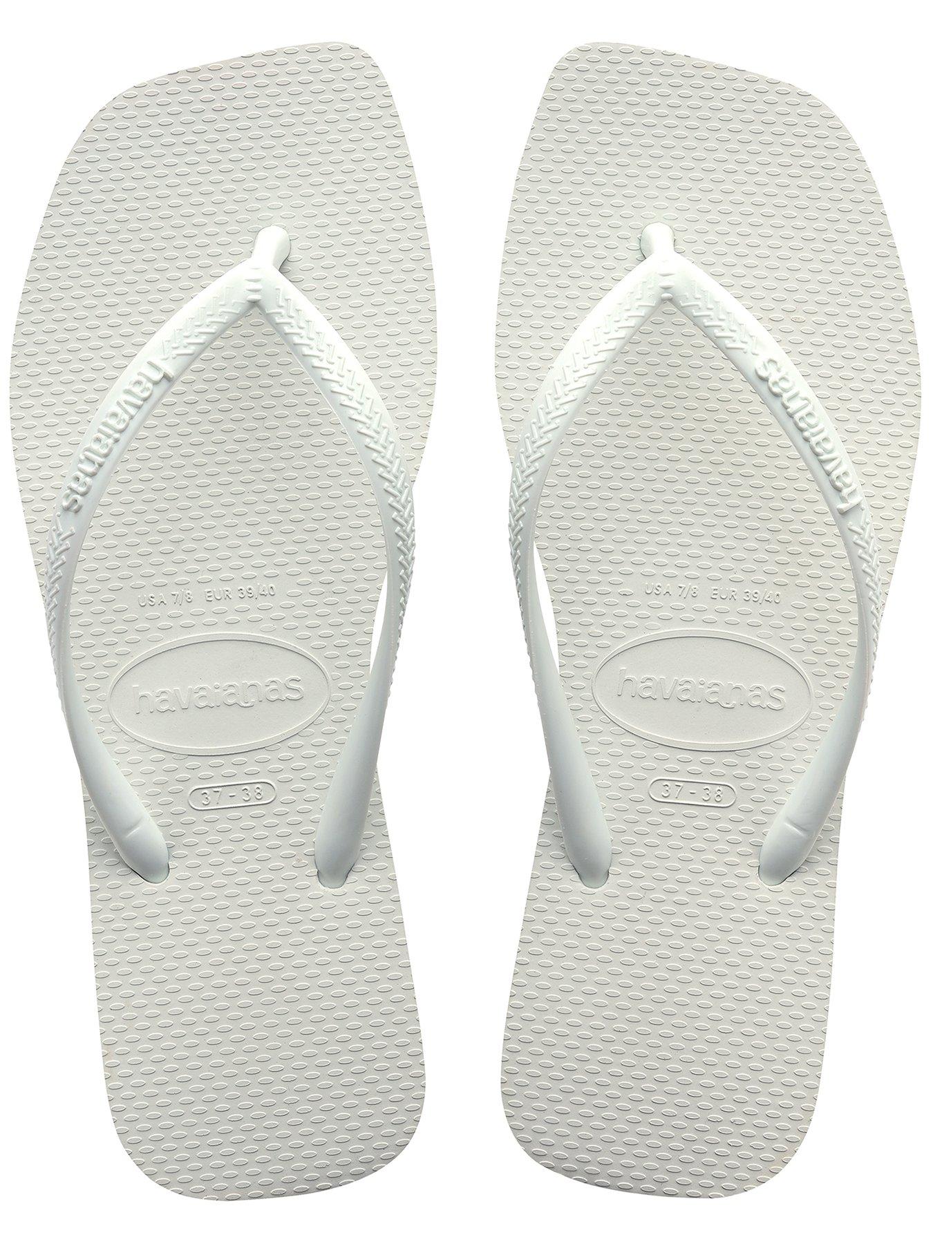 Image 5 of 5 of Havaianas Slim Square Flip Flop - White