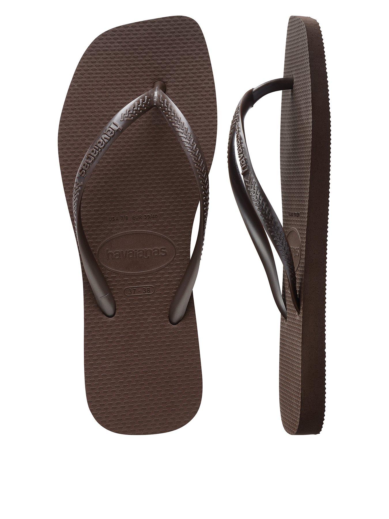 Havaianas Slim Square Flip Flop - Dark Brown