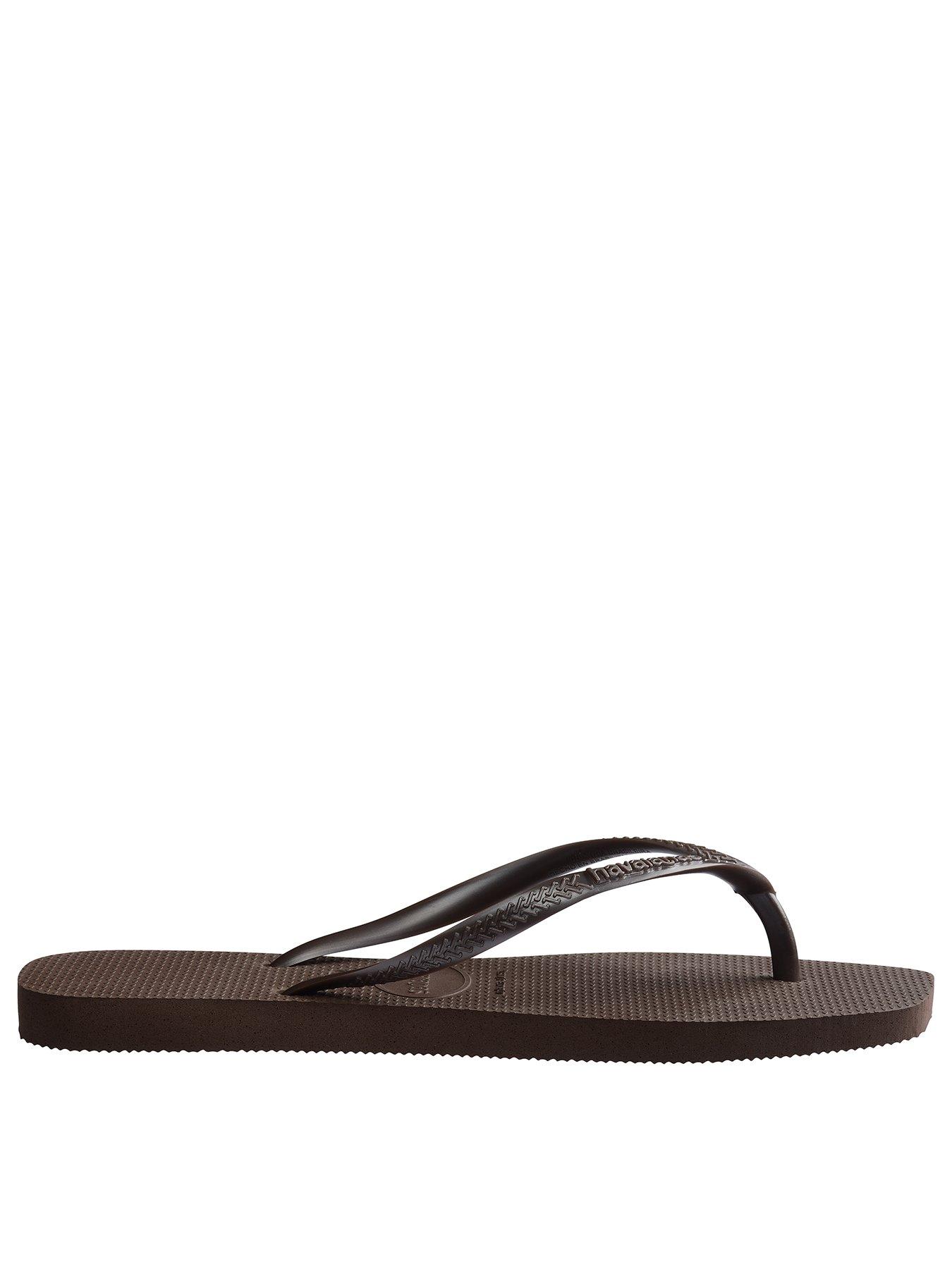 Image 3 of 5 of Havaianas Slim Square Flip Flop - Dark Brown