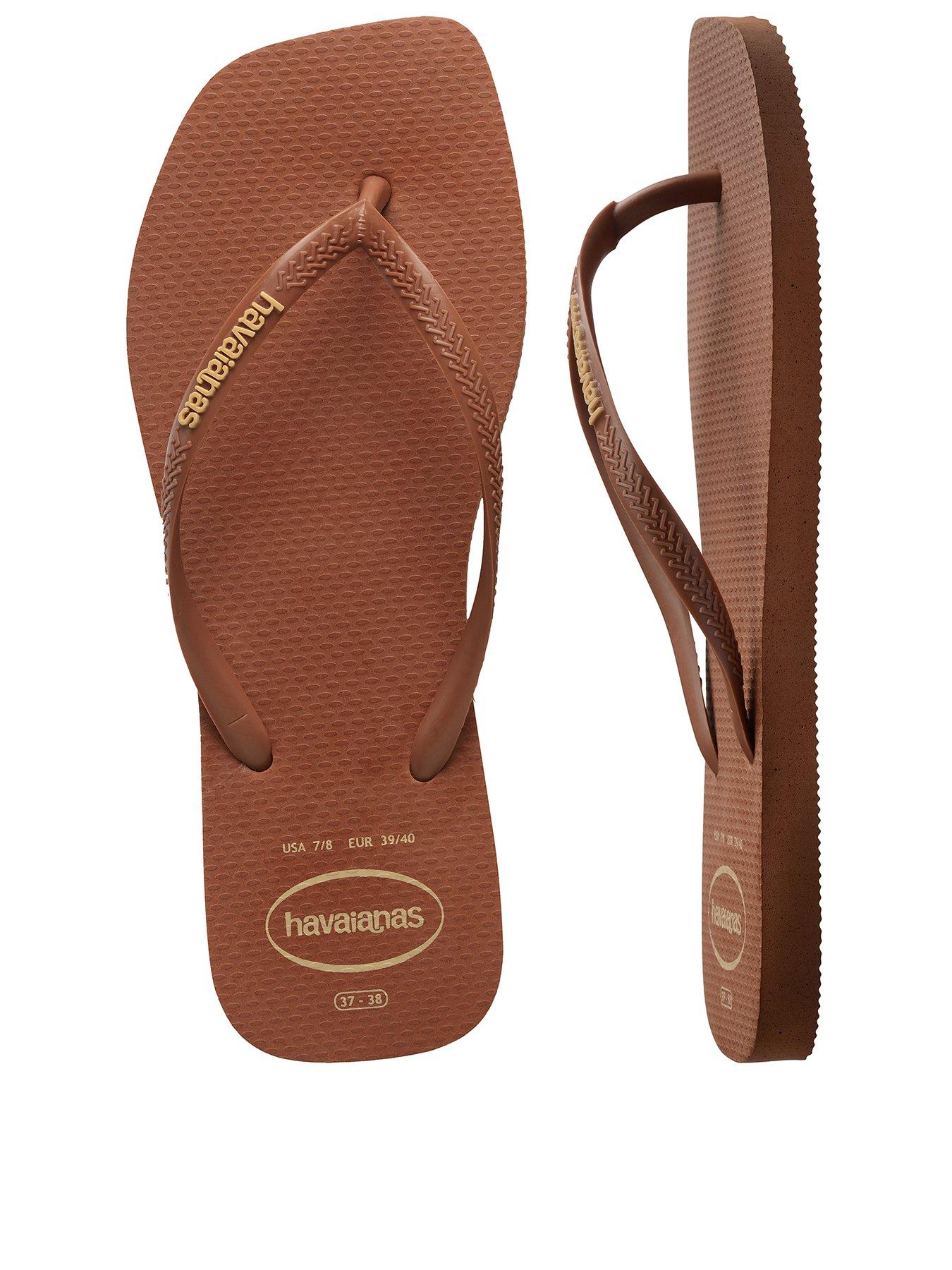  image of havaianas-square-logo-pop-up-flip-flop-rust