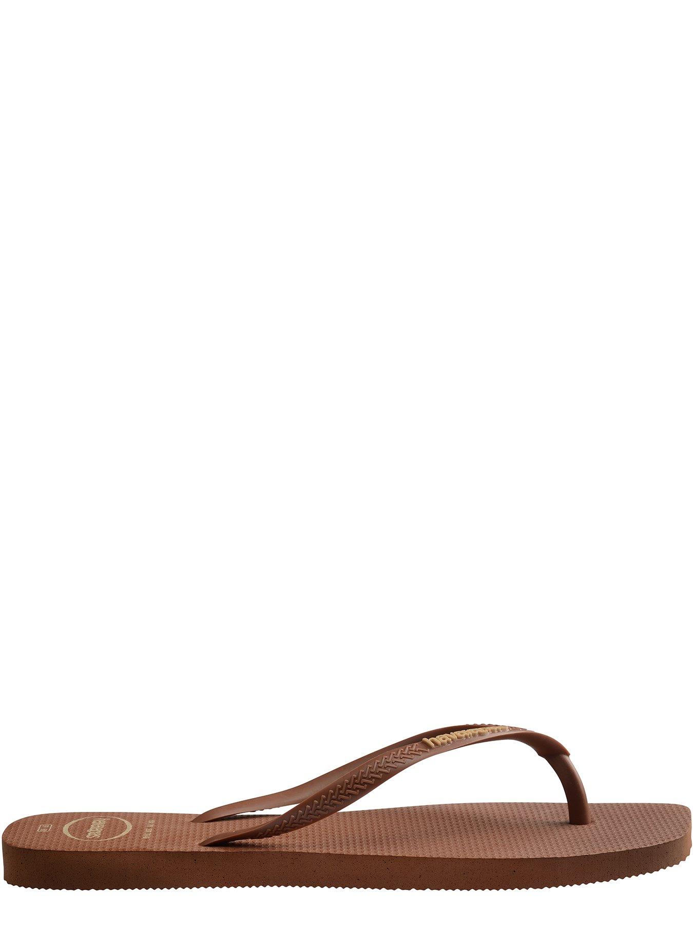  image of havaianas-square-logo-pop-up-flip-flop-rust