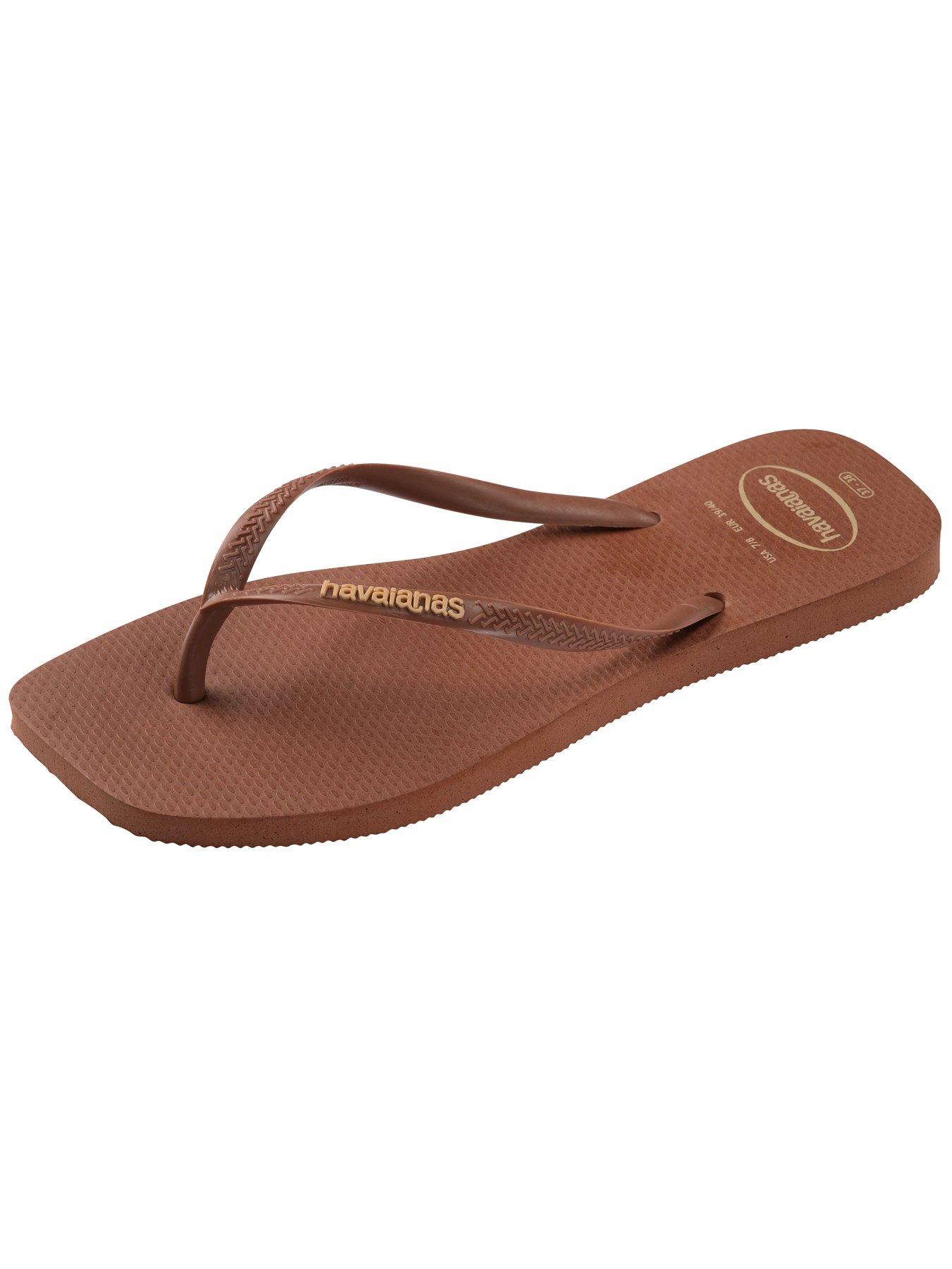  image of havaianas-square-logo-pop-up-flip-flop-rust