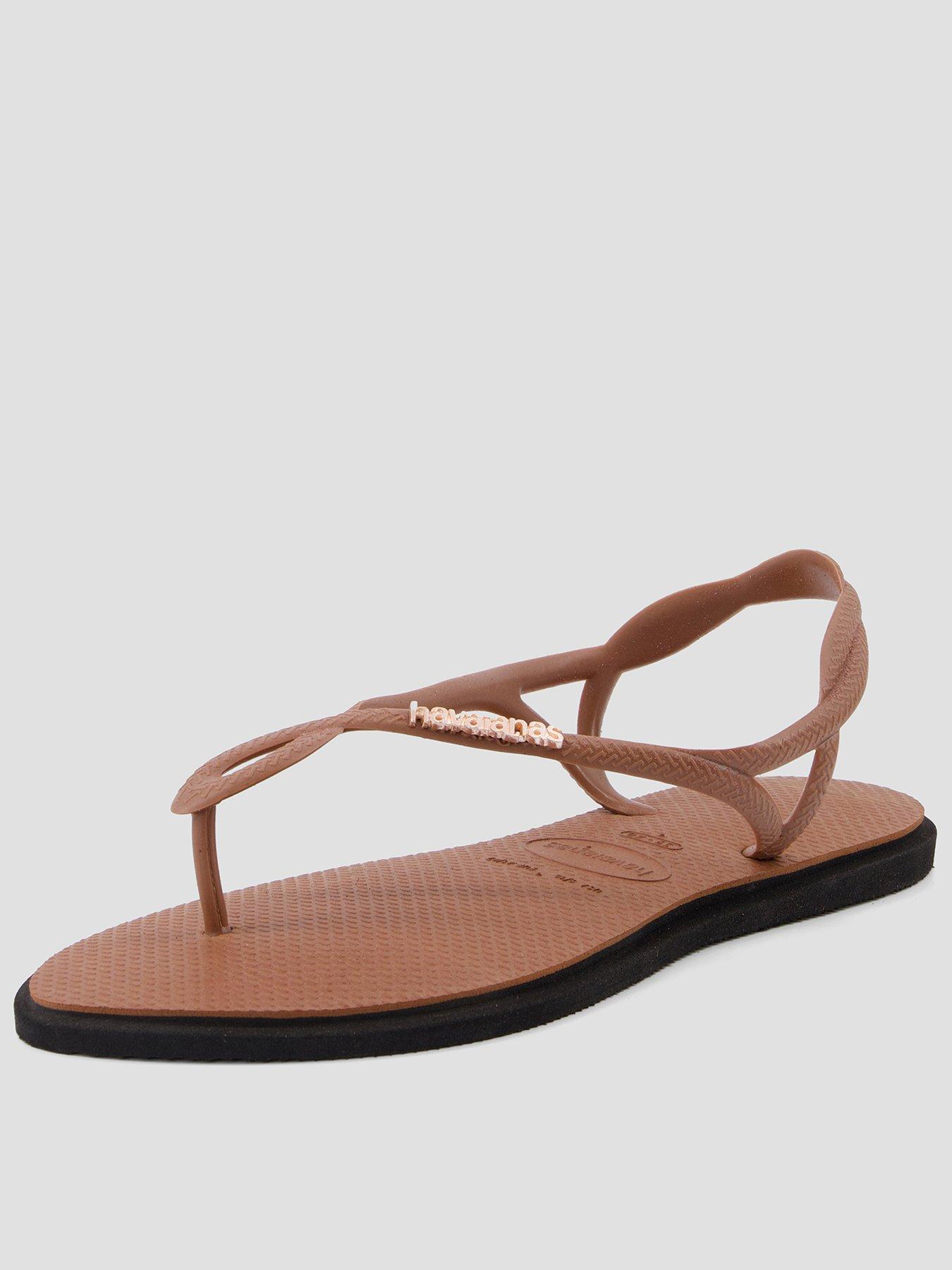 Image 1 of 5 of Havaianas Luna Point Flip Flop - Rust/Black