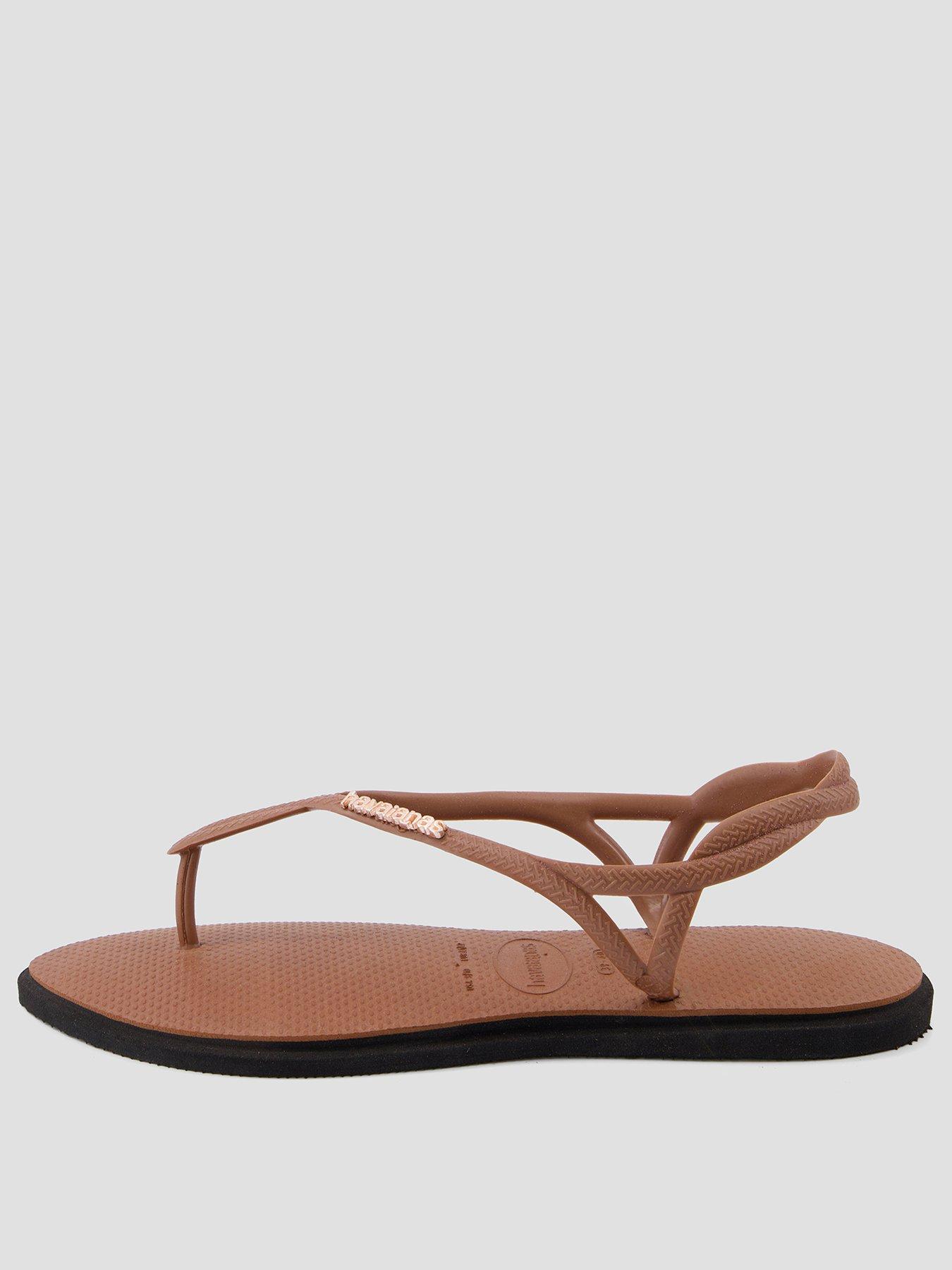 Image 2 of 5 of Havaianas Luna Point Flip Flop - Rust/Black