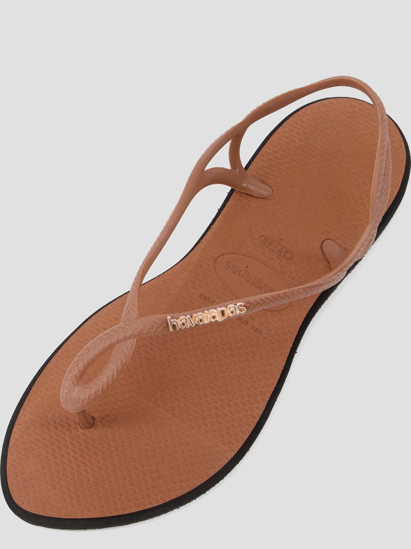Image 3 of 5 of Havaianas Luna Point Flip Flop - Rust/Black