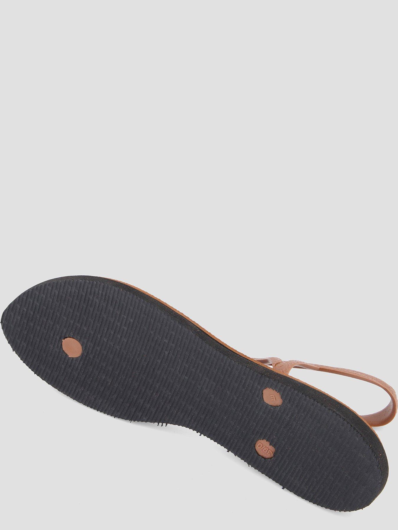 Image 4 of 5 of Havaianas Luna Point Flip Flop - Rust/Black