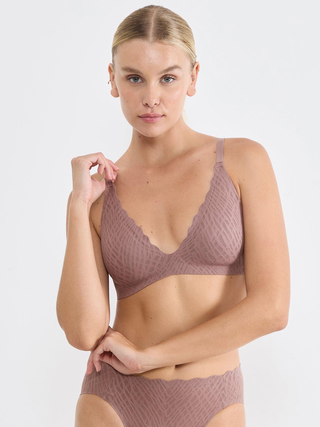  image of sloggi-zero-feel-bliss-the-up-p-bra-brown