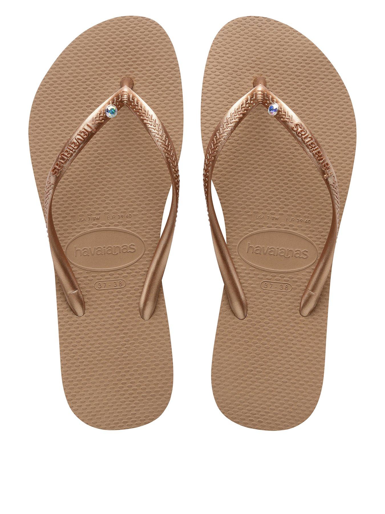 Havaianas Slim Crystal Swarovski Il Flip Flop - Rose Gold