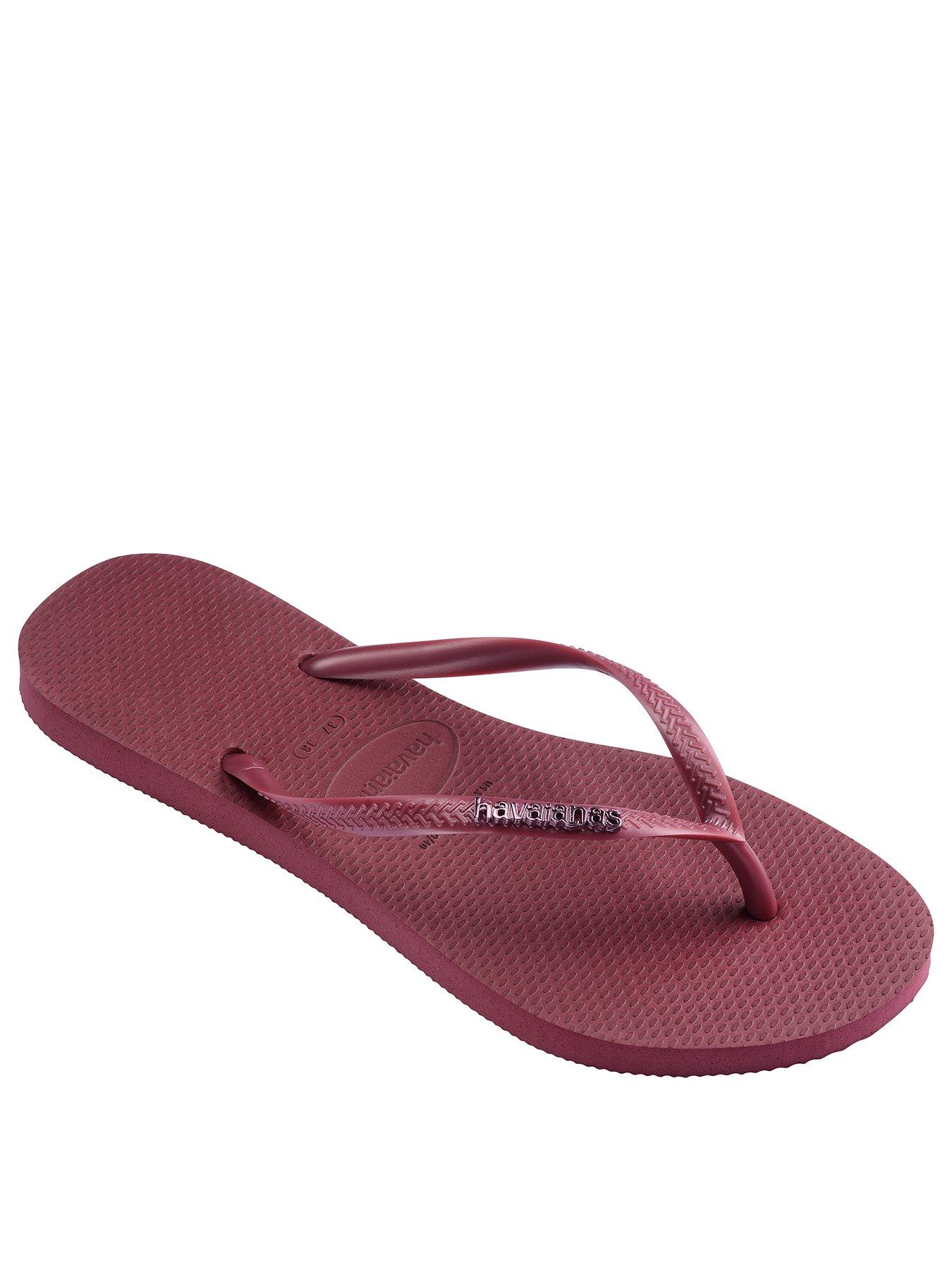 Image 2 of 6 of Havaianas Slim Logo Metallic Flip Flop - Amaranth