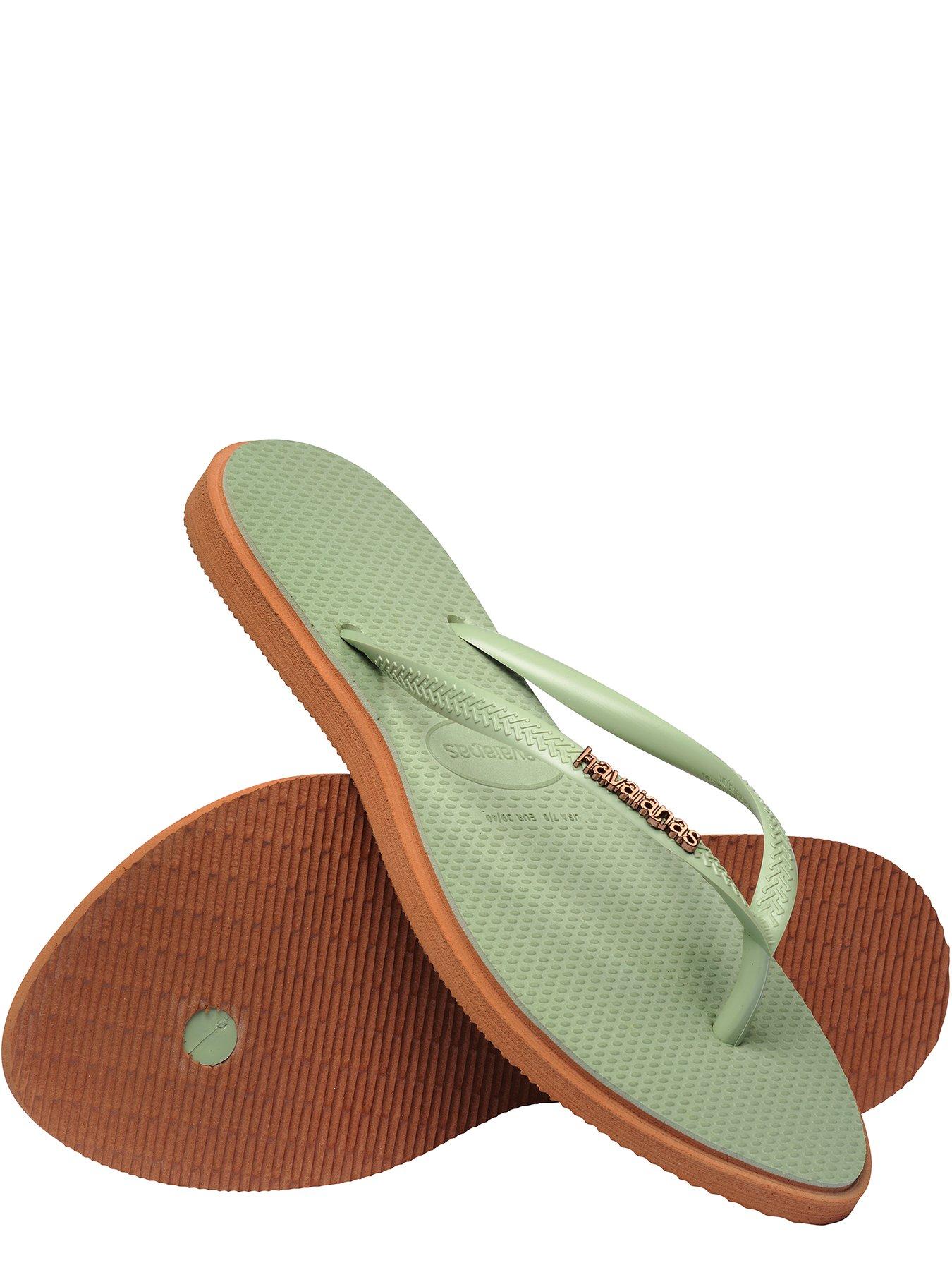 Image 5 of 6 of Havaianas Slim Point Flip Flop - Rust/Smoke Green