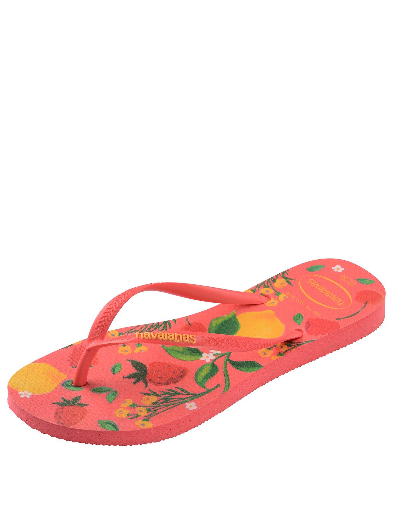 Image 3 of 7 of Havaianas Slim Summer Bliss Flip Flop - Tropical Coral